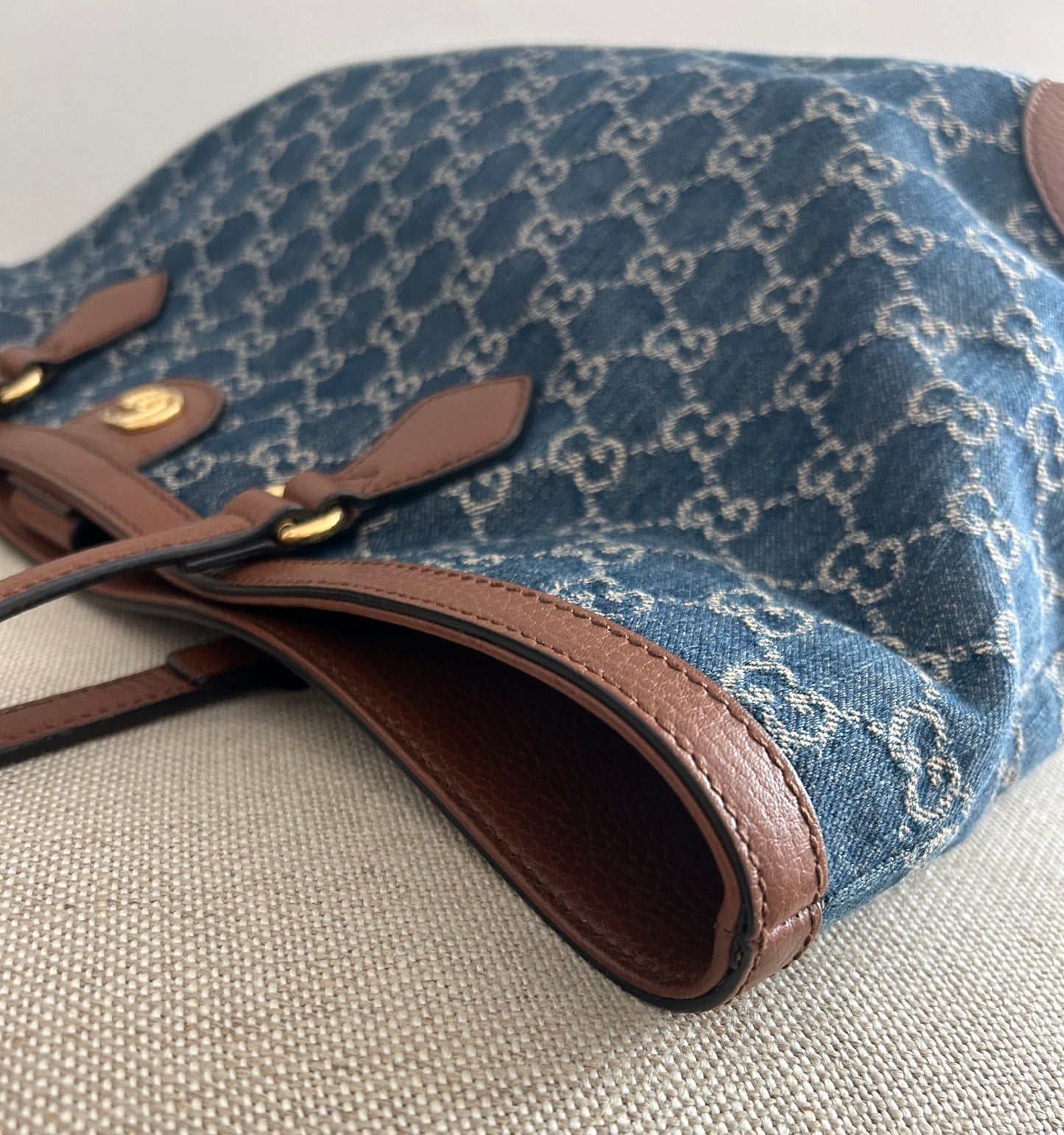 Gucci Ophidia Denim Tote