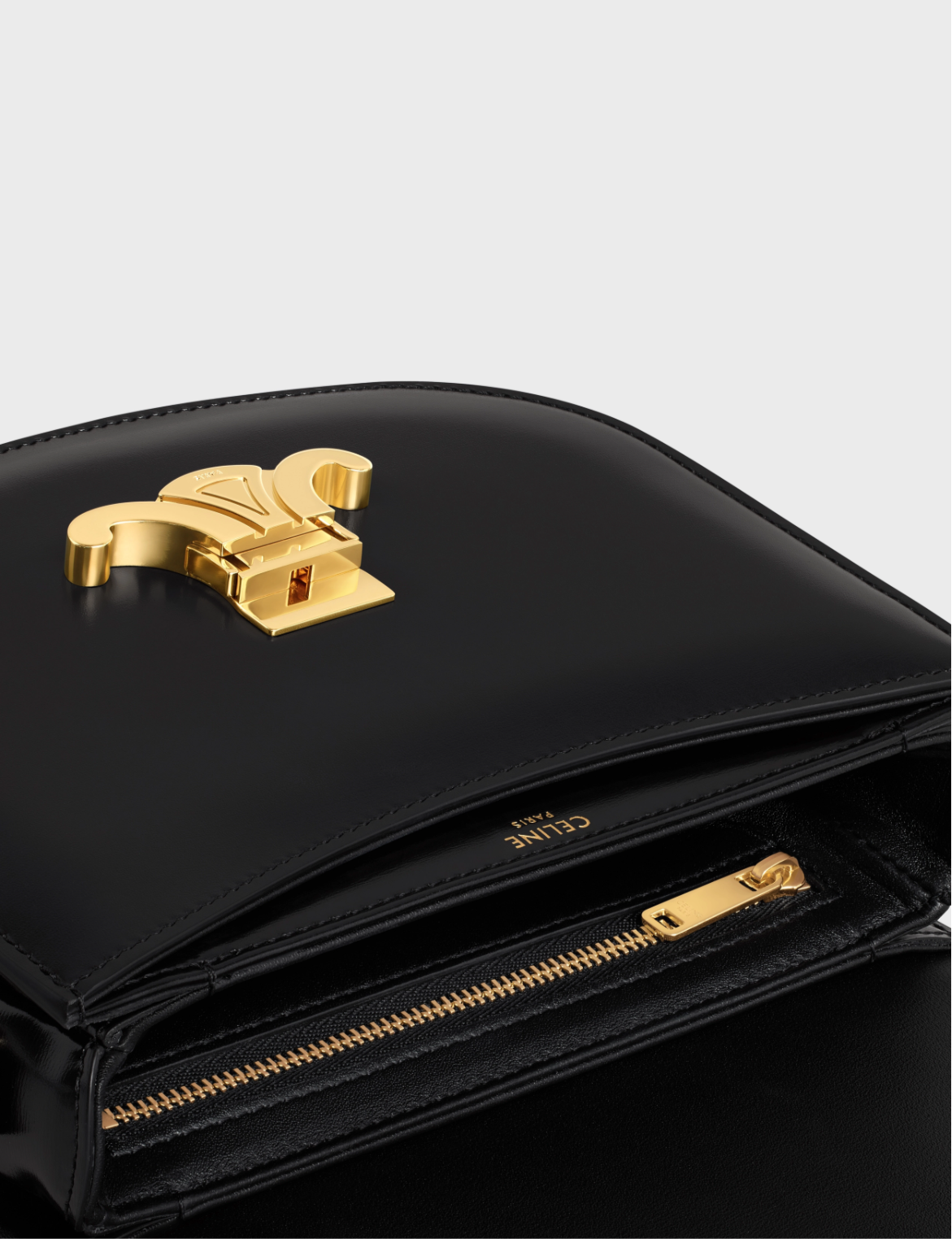 Celine Besace Clea in Shiny Calfskin