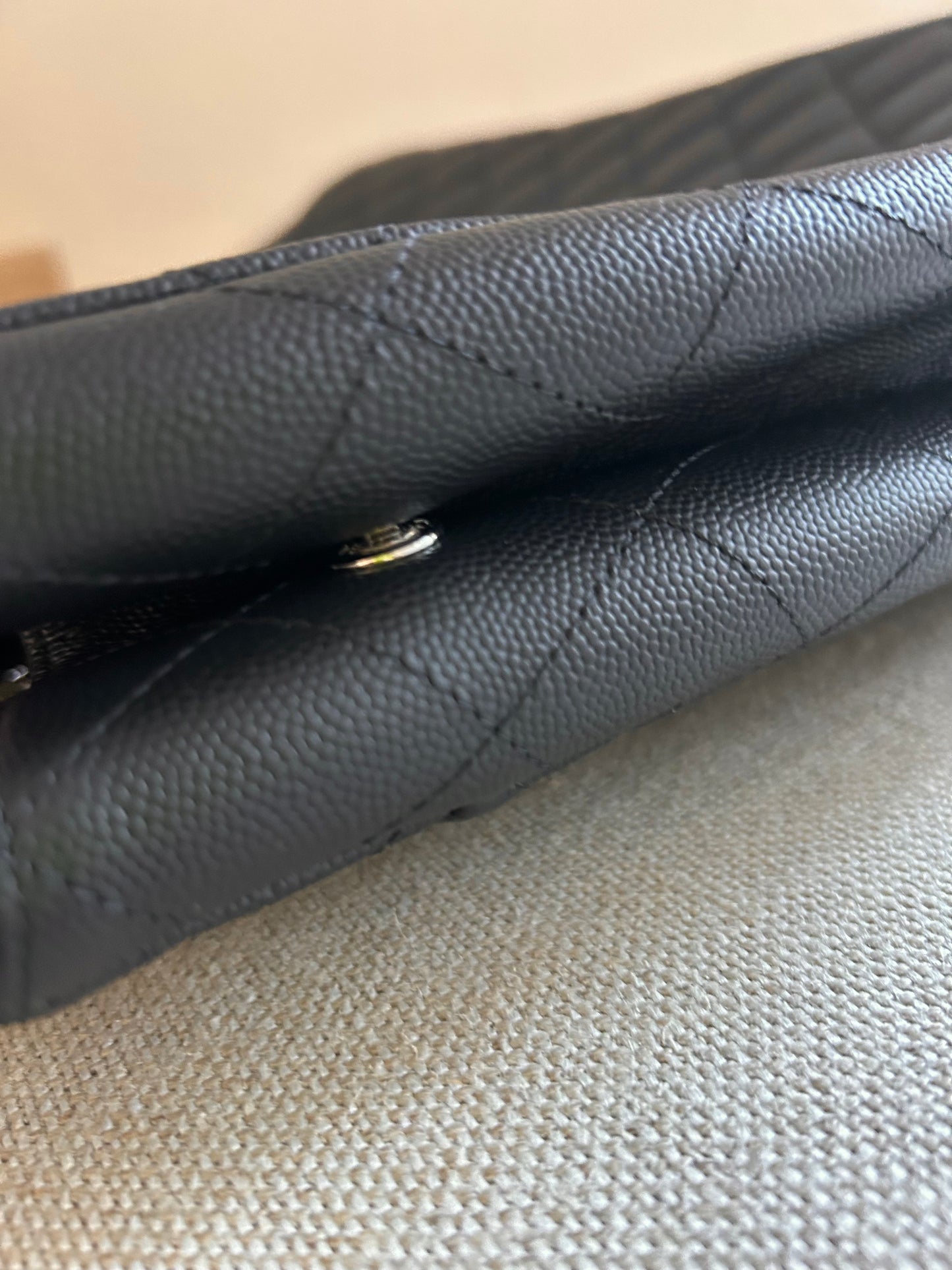 CHANEL BLACK CAVIAR CLASSIC CC LARGE TIMELESS TOTE BAG