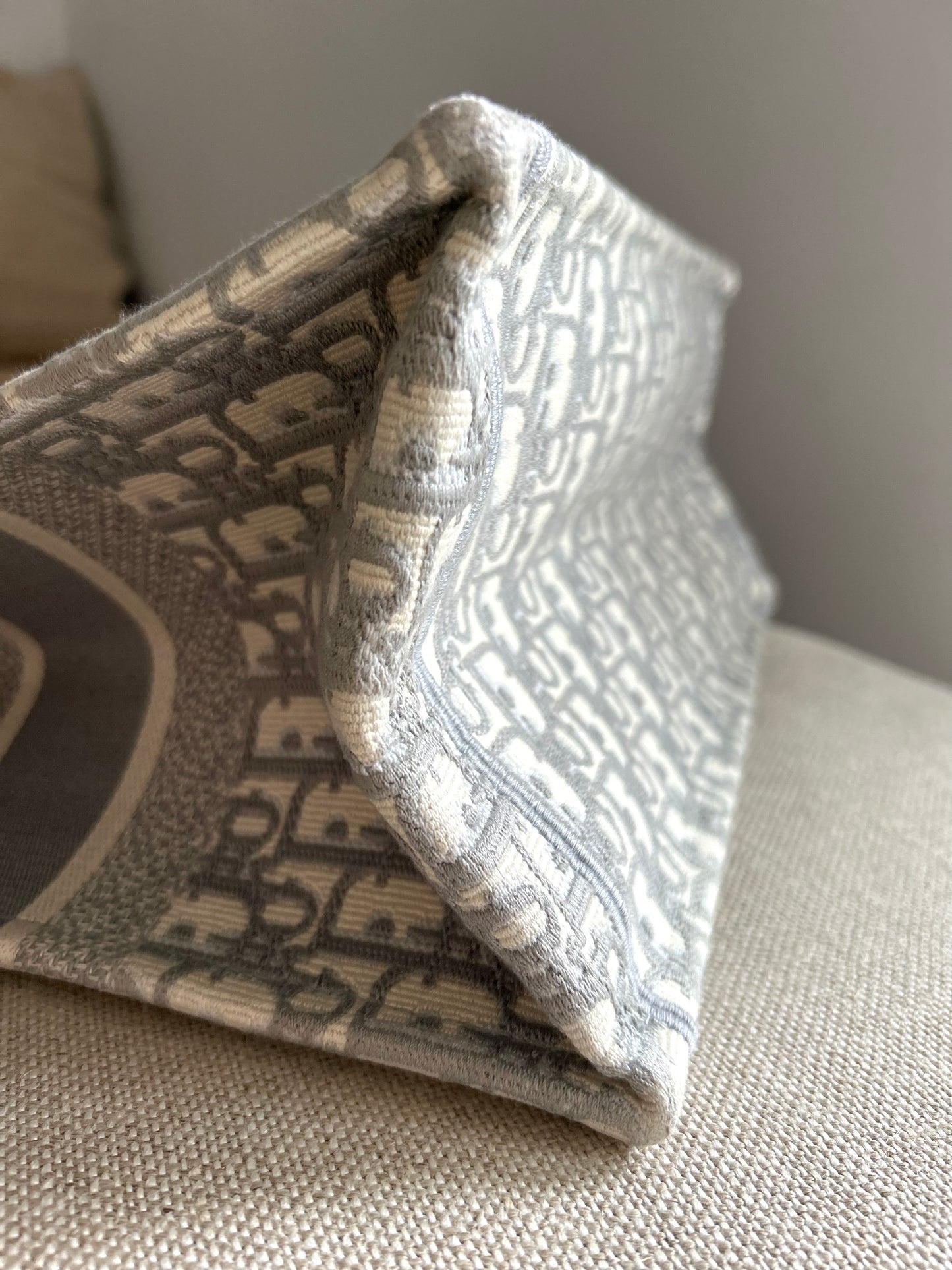 Dior Medium Book Tote, Oblique Embroidered