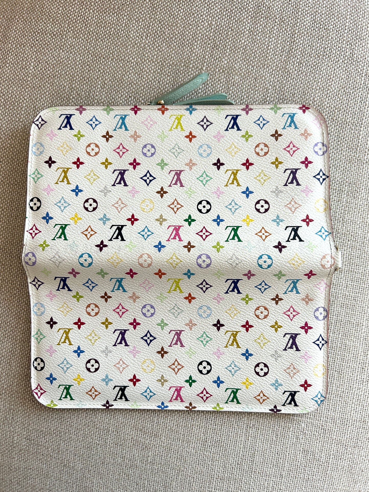 Louis Vuitton Murakami Insolite Wallet (light blue interior)