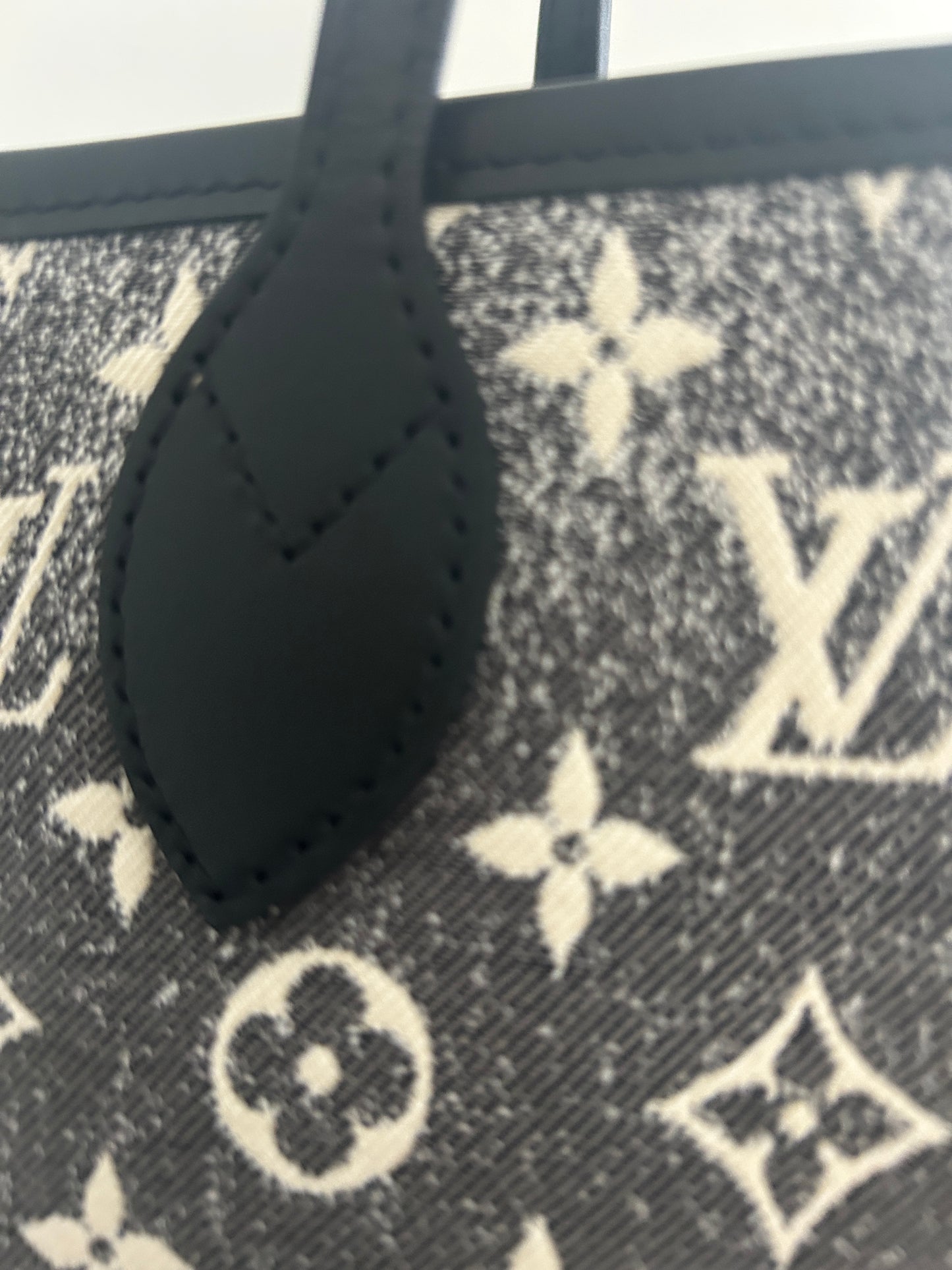 Louis Vuitton Denim Monogram Jacquard Neverfull MM Grey/Black