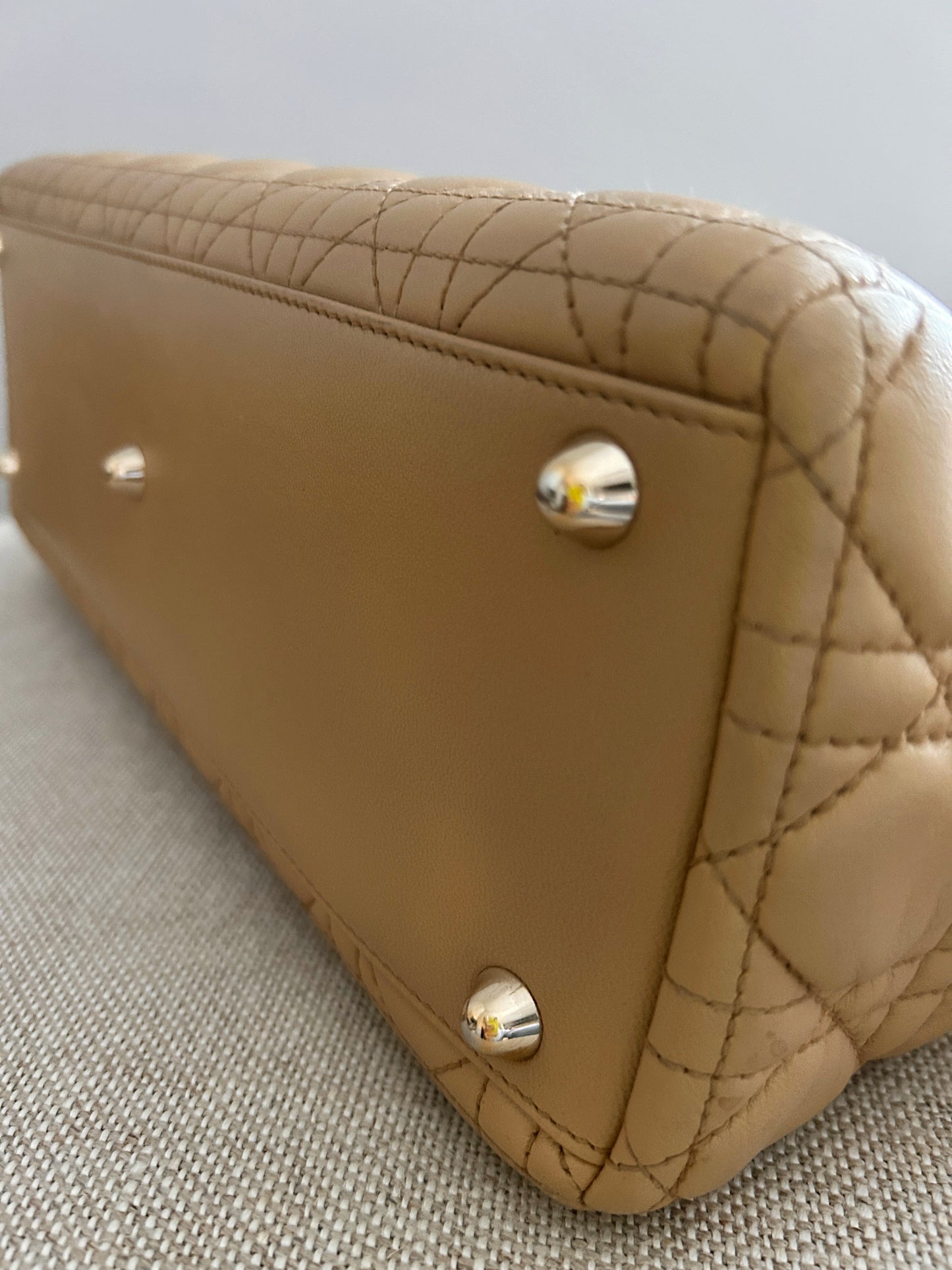 Lady Dior Tote Large in Medium Tan