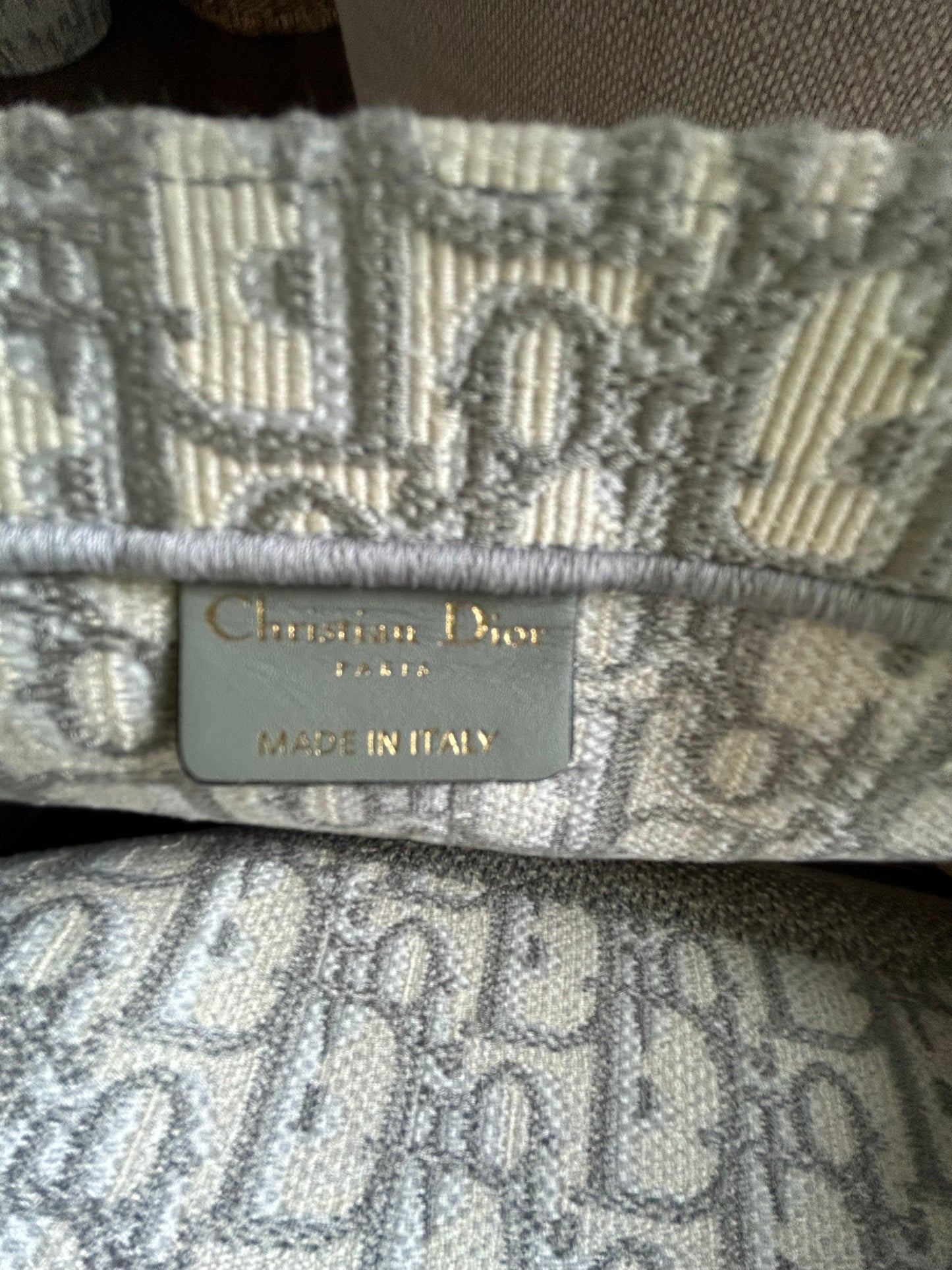 Dior Medium Book Tote, Oblique Embroidered