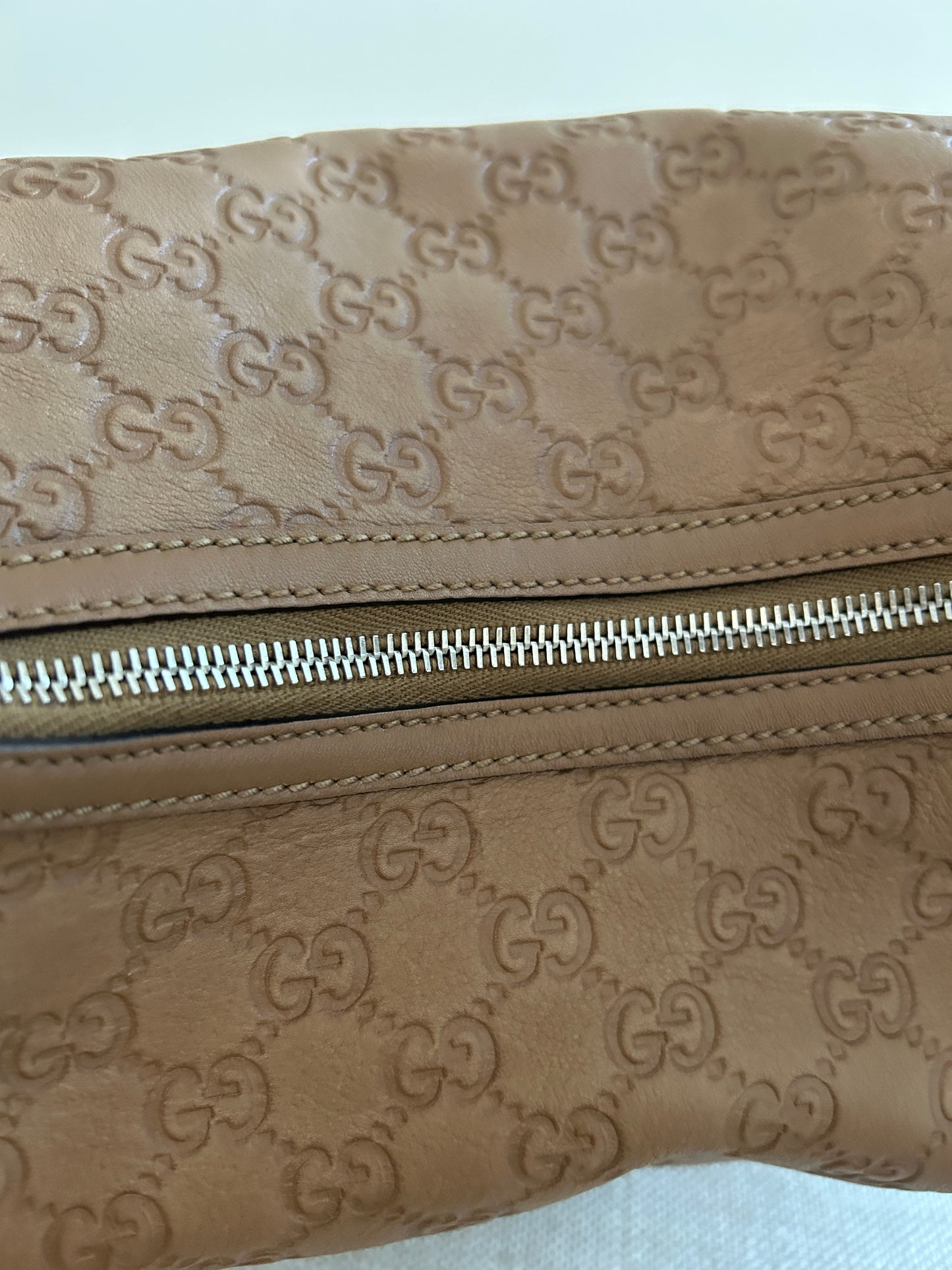 Gucci Brown Guccissimma Leather Twins Hobo