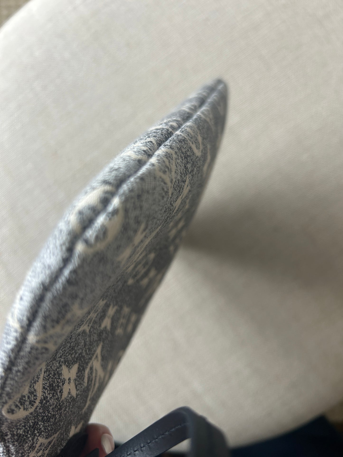 Louis Vuitton Denim Monogram Jacquard Neverfull MM Grey/Black