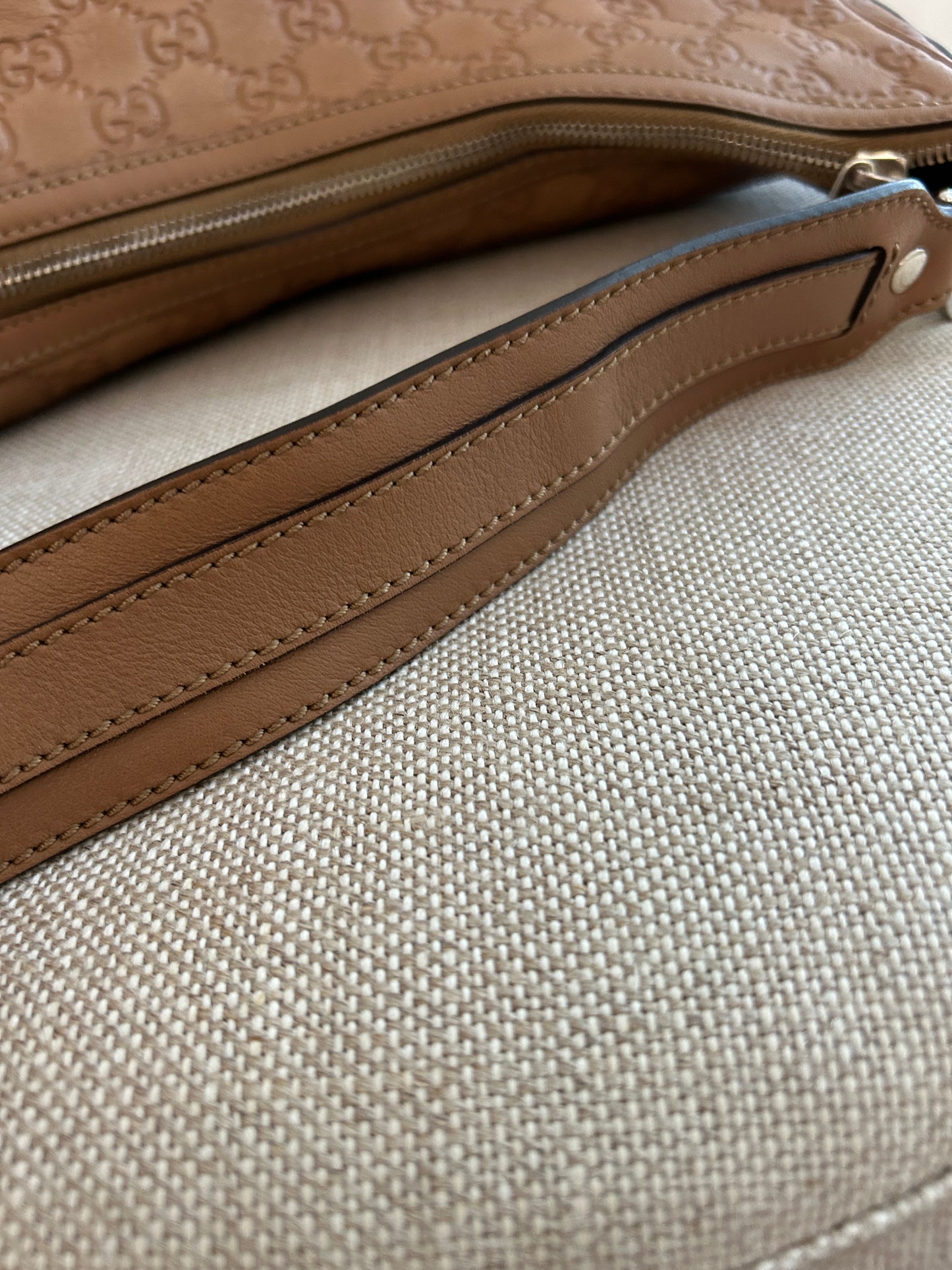 Gucci Brown Guccissimma Leather Twins Hobo