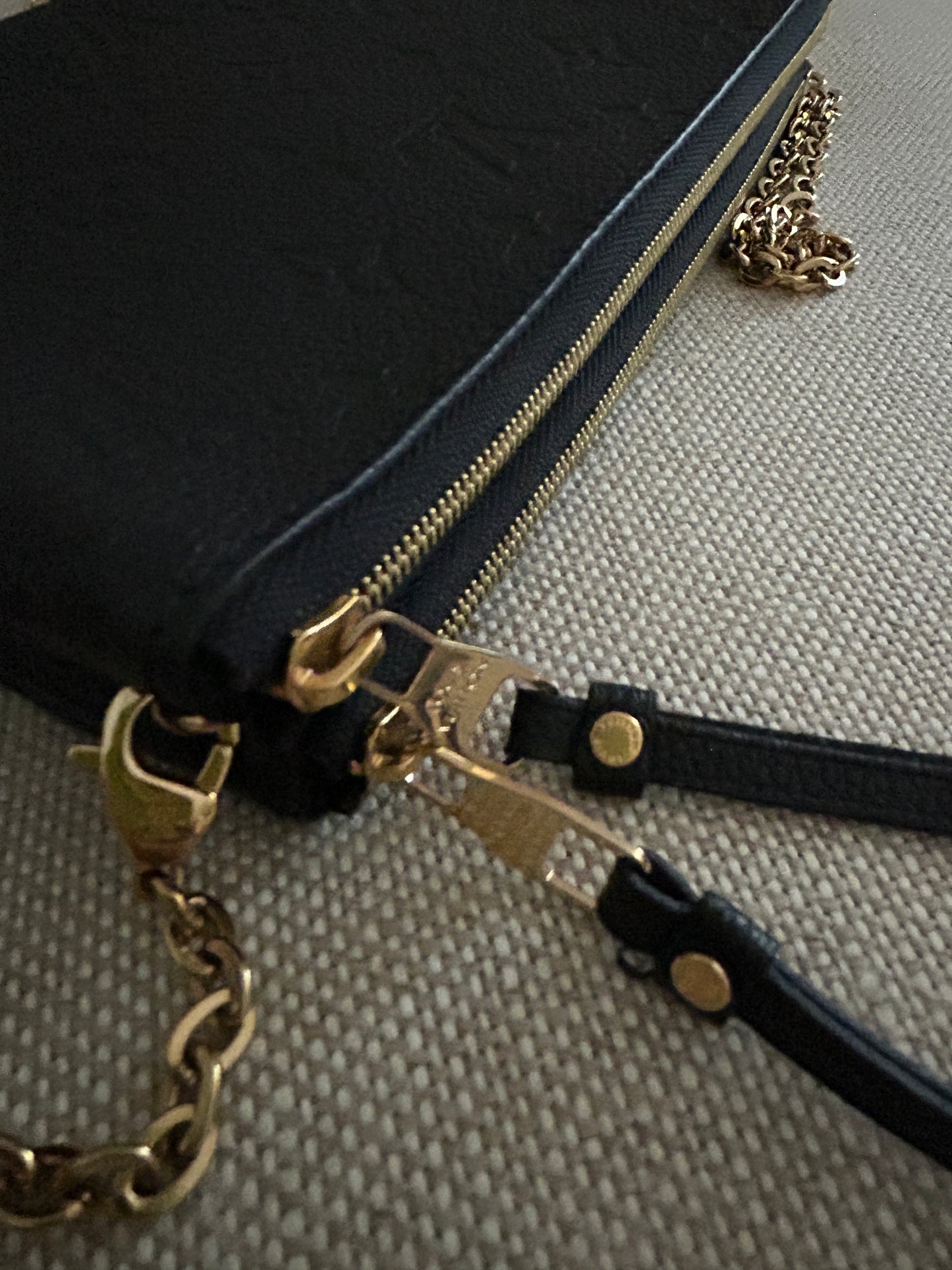 Louis Vuitton Empreinte Double Zip Pochette Black