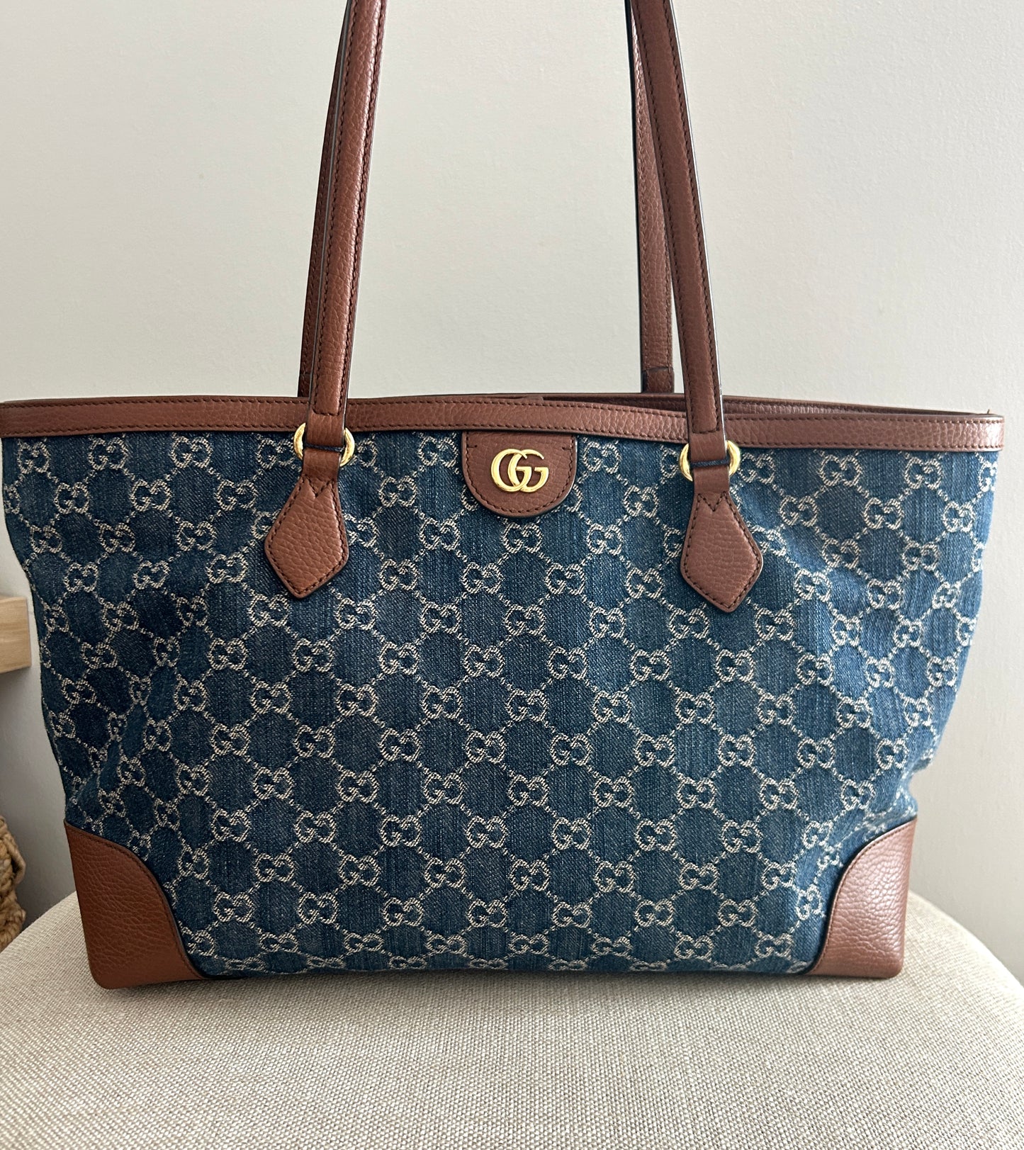 Gucci Ophidia Denim Tote