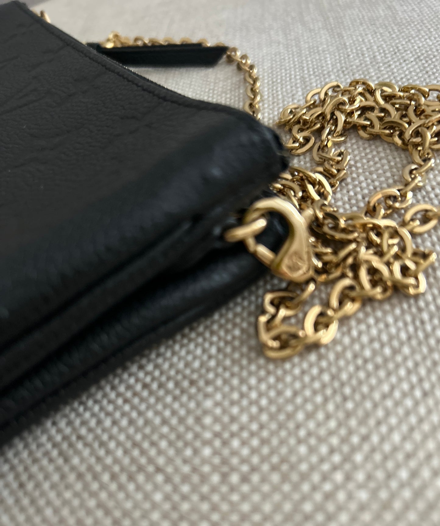 Louis Vuitton Empreinte Double Zip Pochette Black
