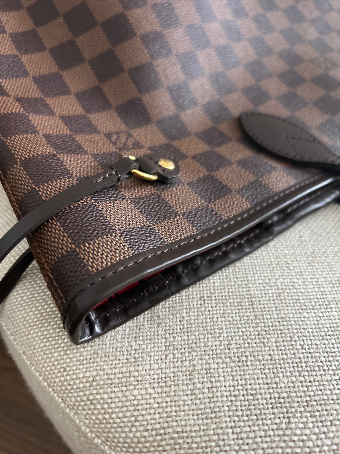 Louis Vuitton Neverfull MM in Eben /with Pochette (pouch)
