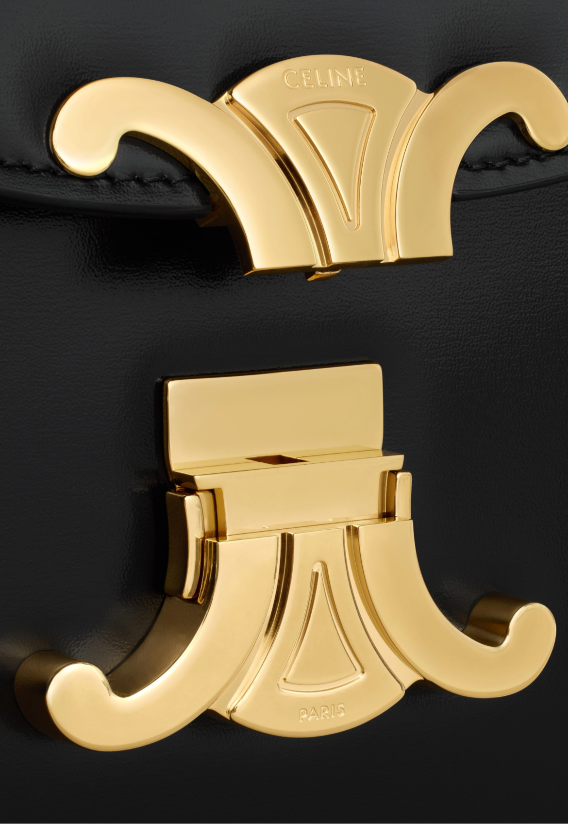 Celine Besace Clea in Shiny Calfskin