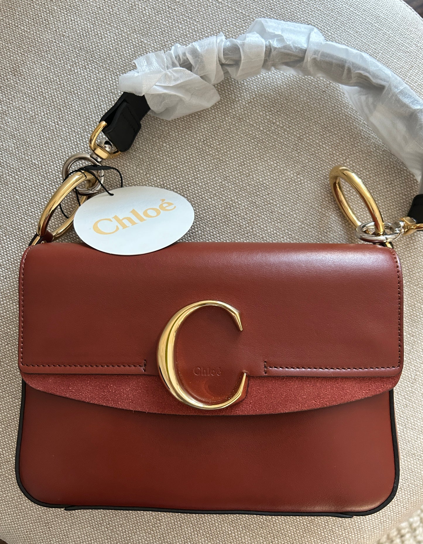 Chloe C Double Carry Bag Leather Small