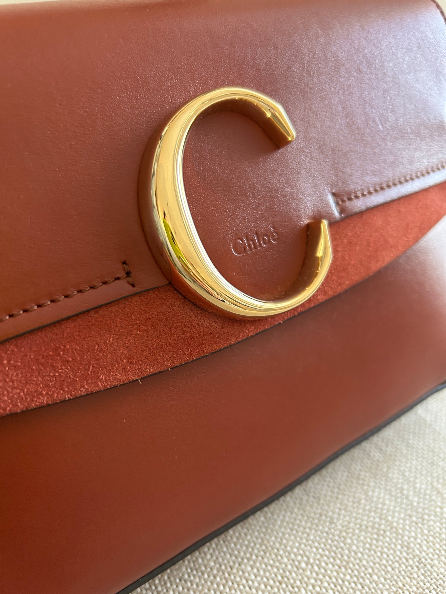 Chloe C Double Carry Bag Leather Small