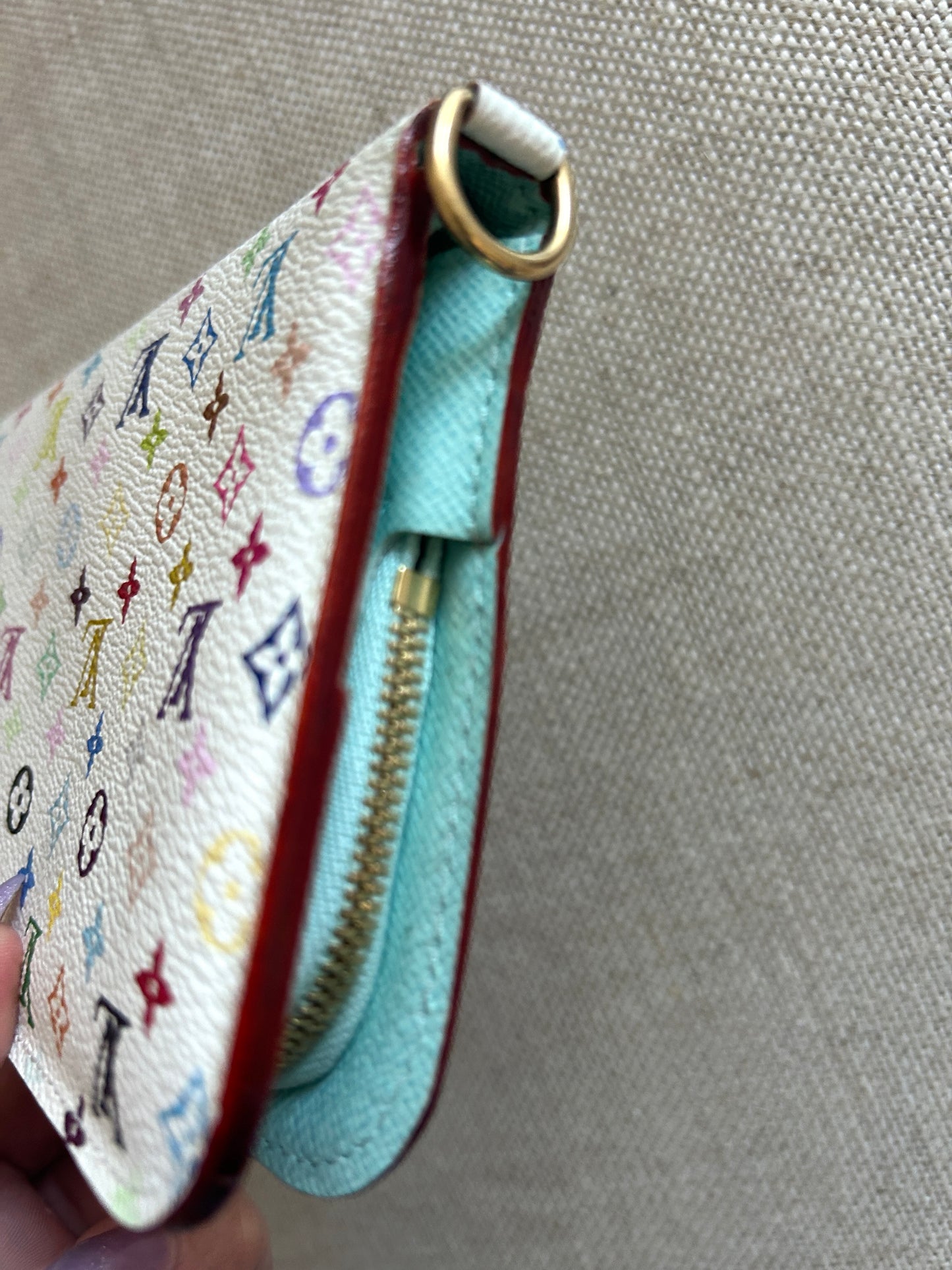 Louis Vuitton Murakami Insolite Wallet (light blue interior)