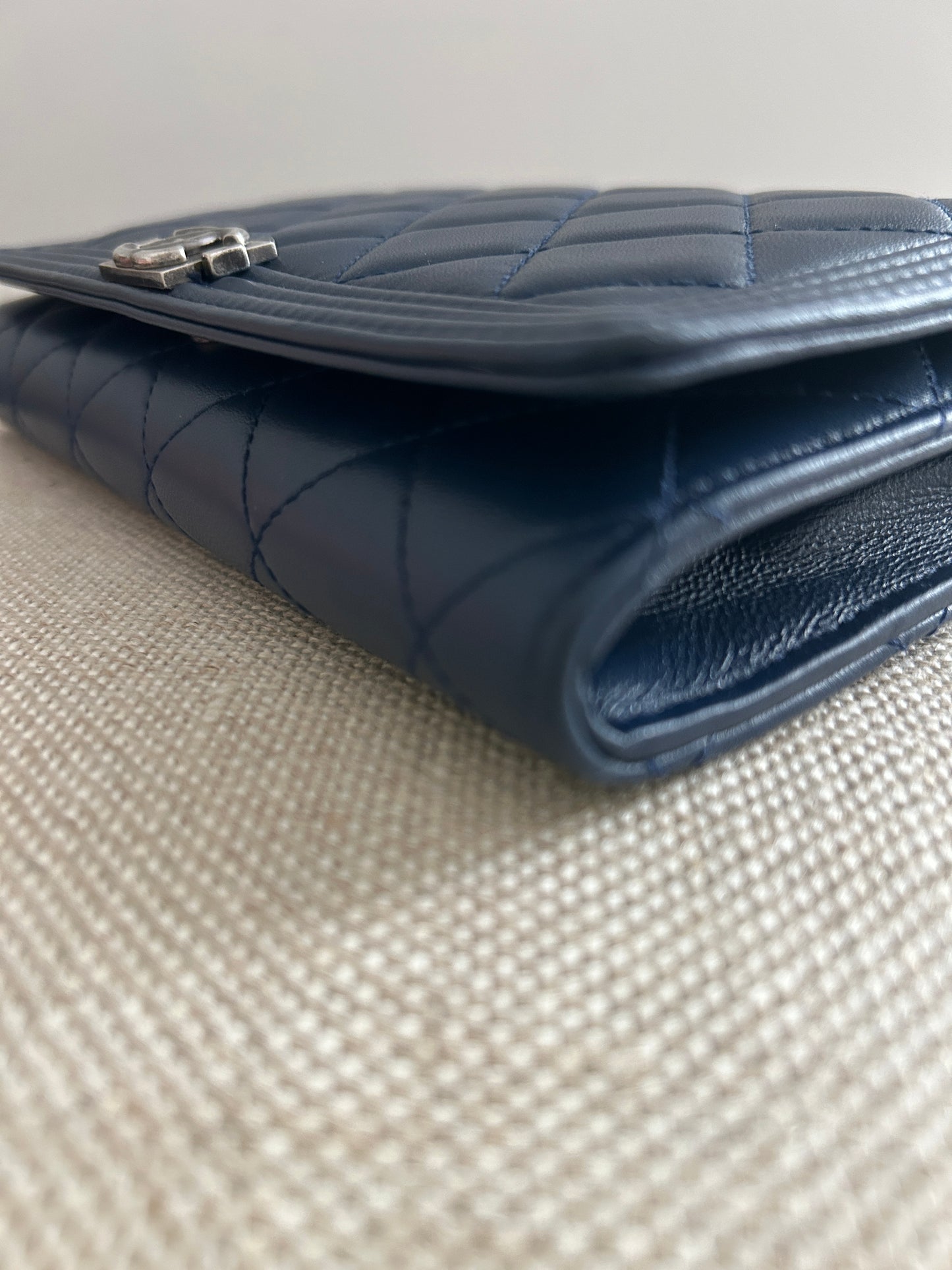 Chanel LeBoy WOC Lambskin in Navy Blue