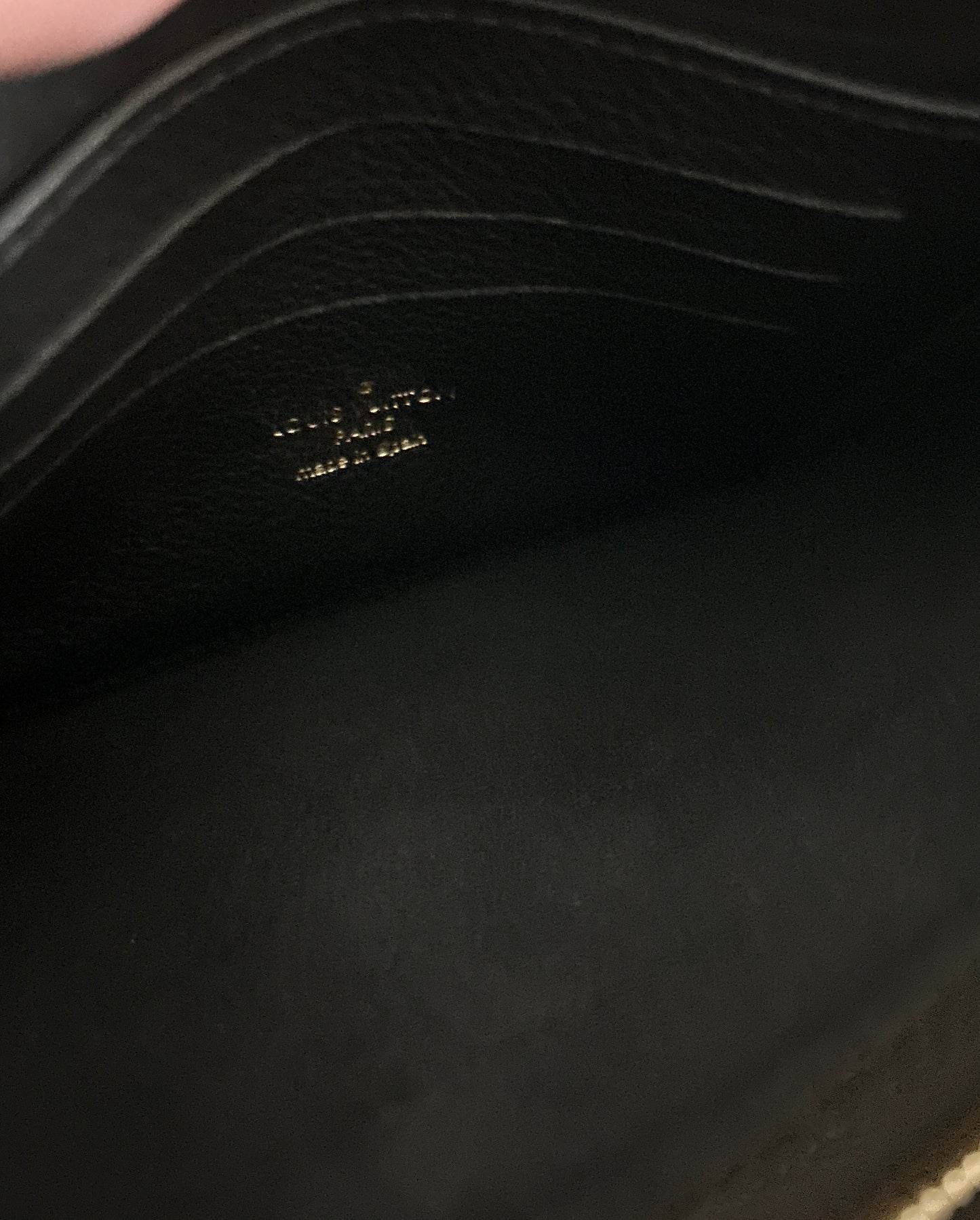Louis Vuitton Empreinte Double Zip Pochette Black