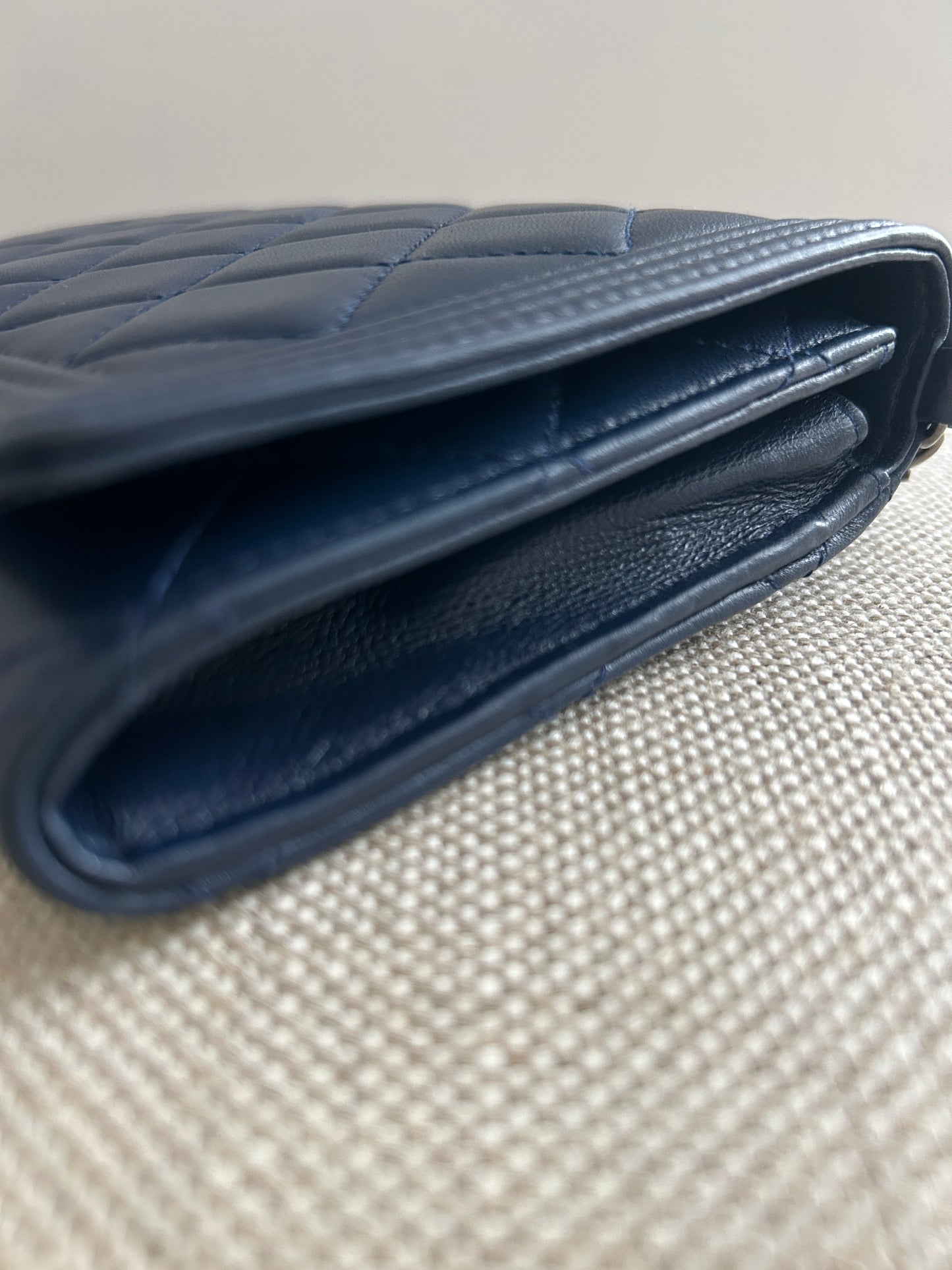 Chanel LeBoy WOC Lambskin in Navy Blue