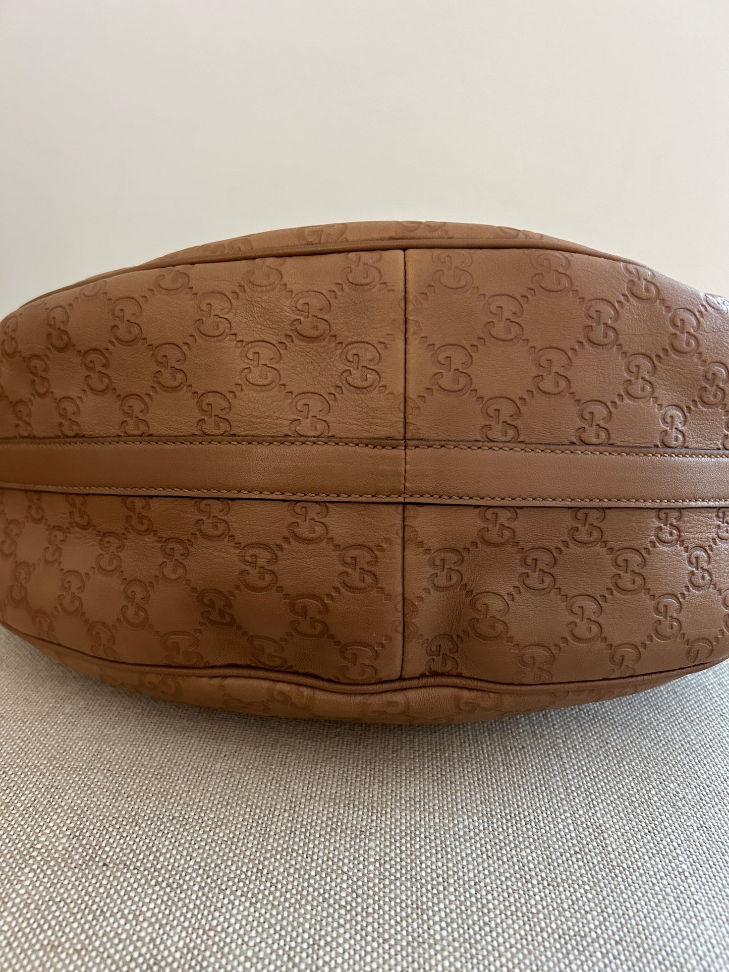 Gucci Brown Guccissimma Leather Twins Hobo