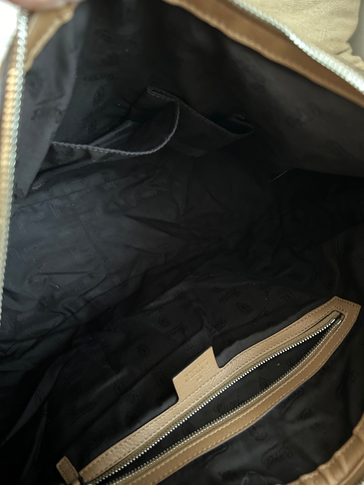 Gucci Brown Guccissimma Leather Twins Hobo