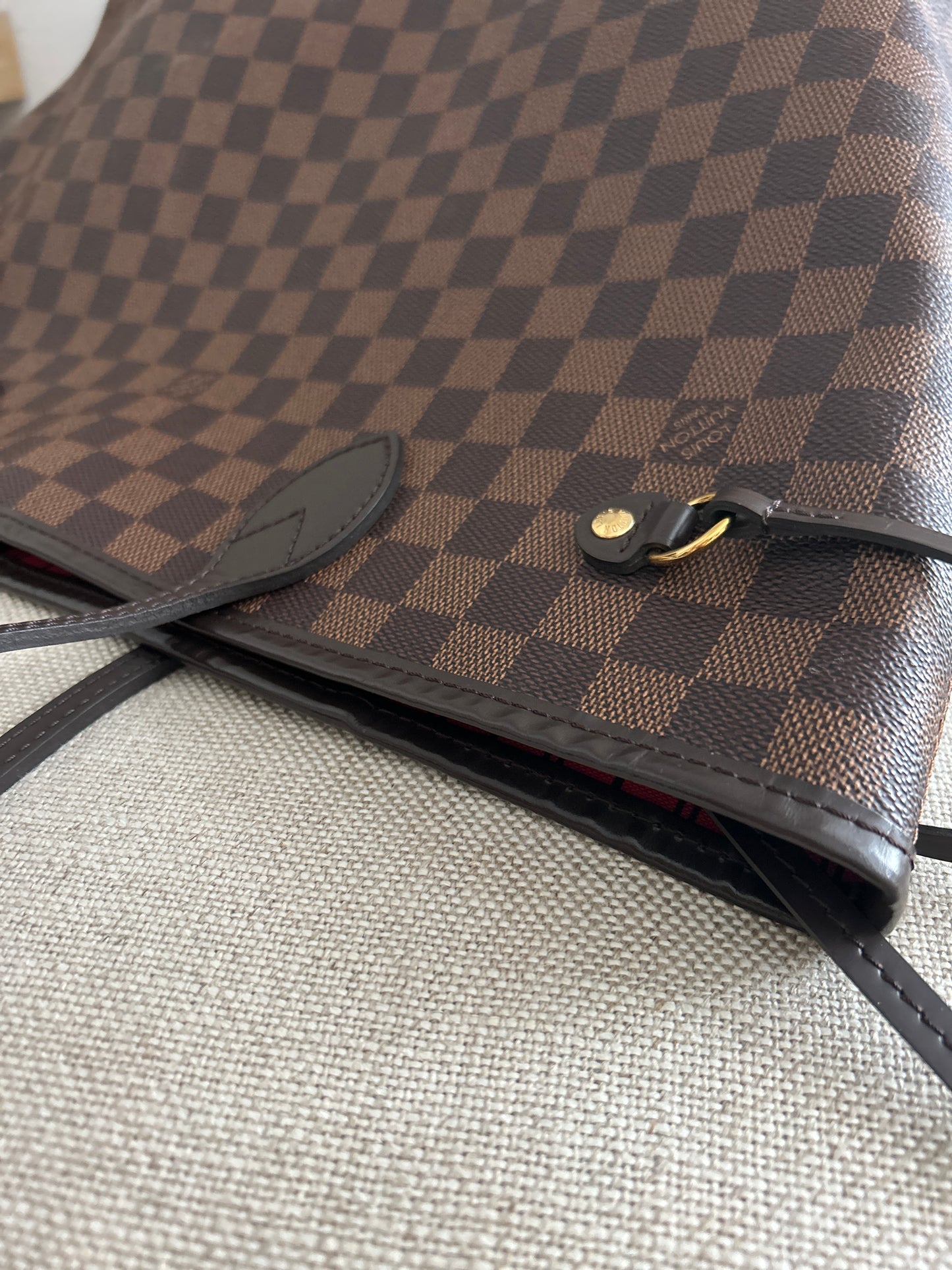 Louis Vuitton Neverfull MM in Eben /with Pochette (pouch)