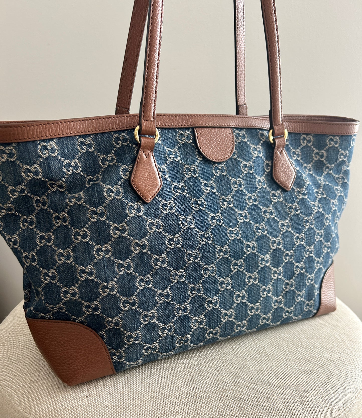 Gucci Ophidia Denim Tote