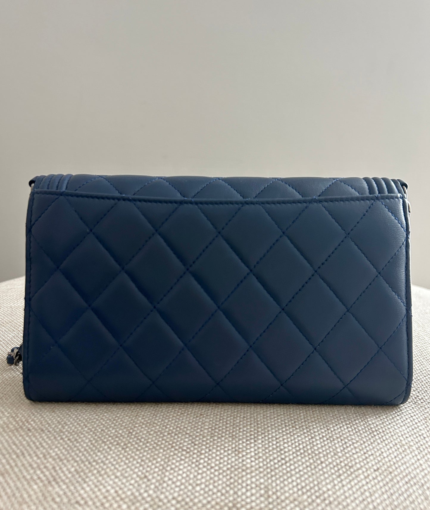 Chanel LeBoy WOC Lambskin in Navy Blue