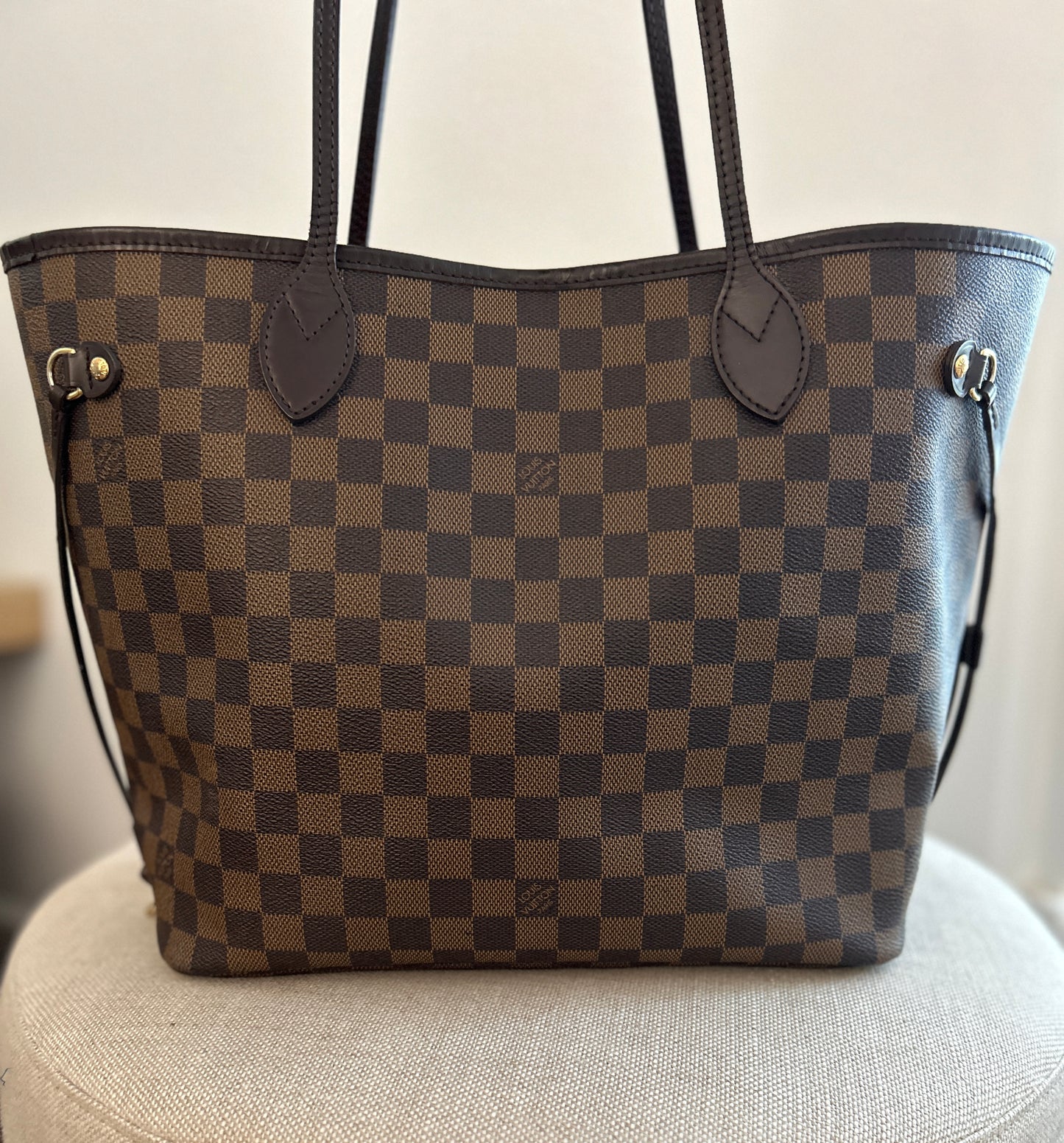 Louis Vuitton Neverfull Damier Ebene MM -Without Pochette (pouch)