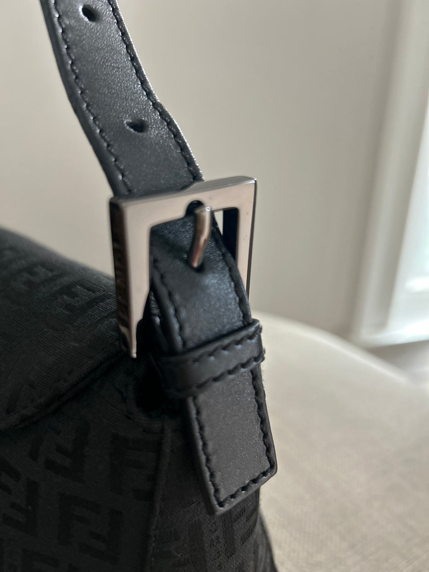 Fendi Baguette Canvas Black