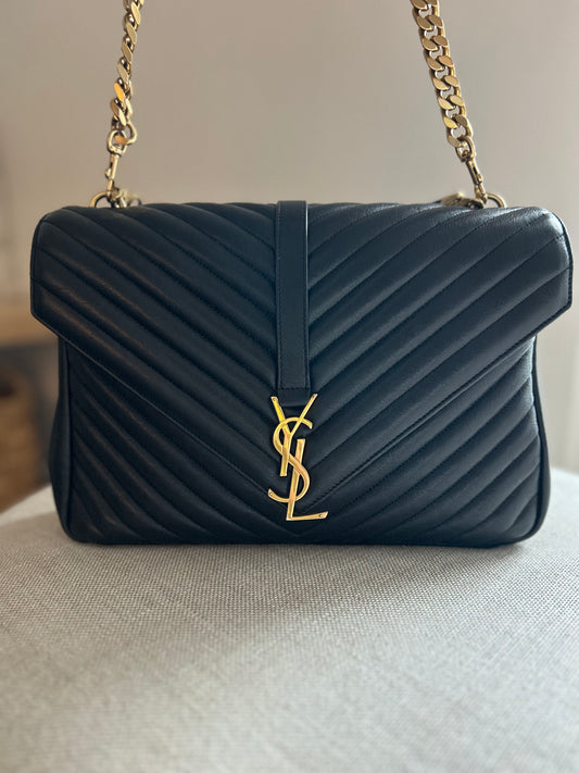 YSL College Large Quilted Shoulder Bag