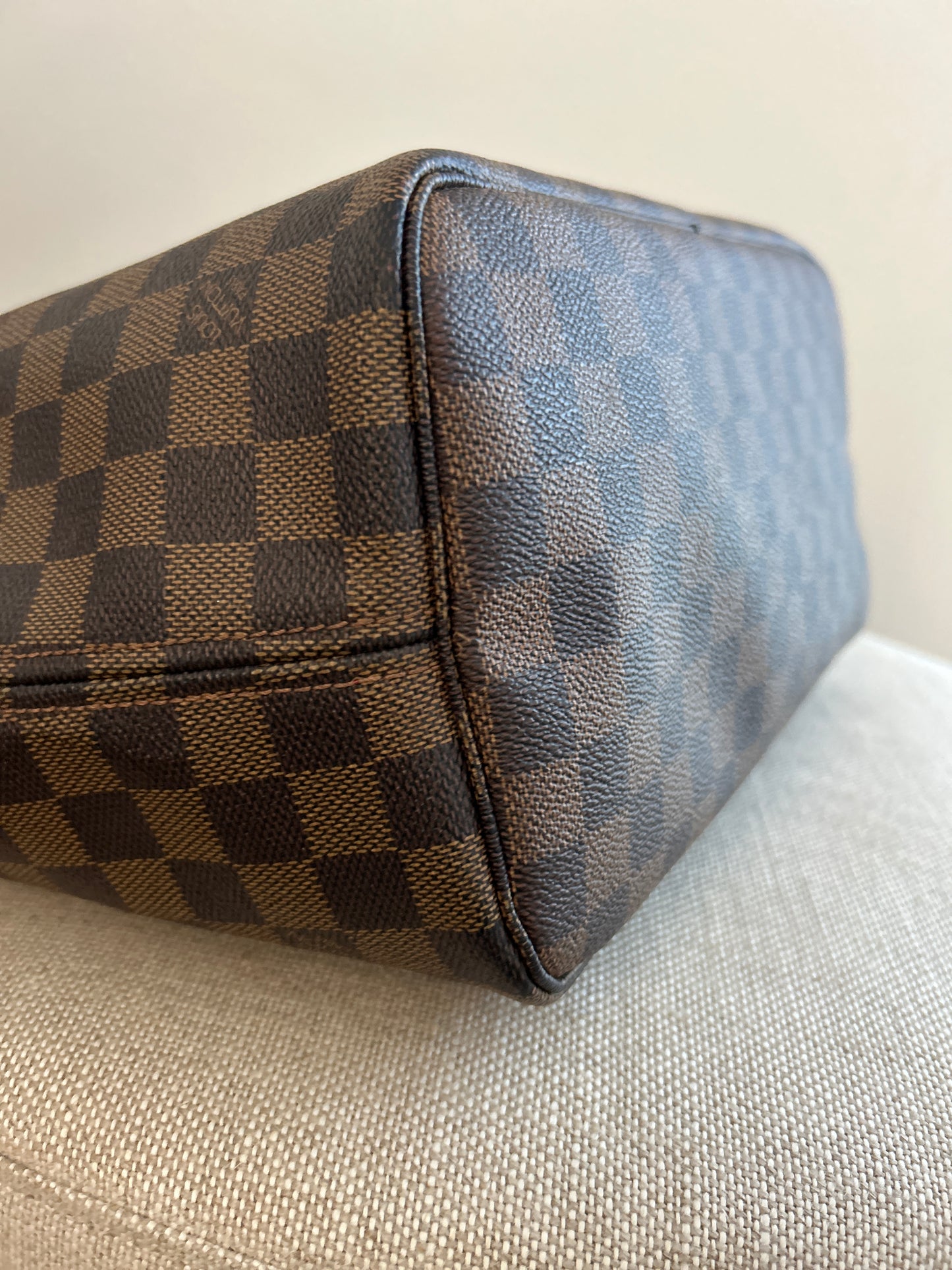 Louis Vuitton Neverfull Damier Ebene MM -Without Pochette (pouch)