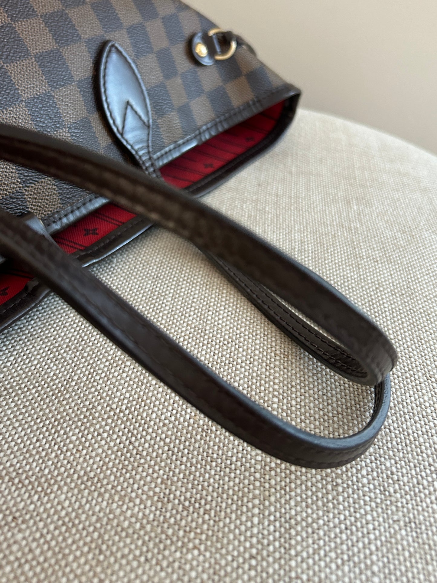 Louis Vuitton Neverfull Damier Ebene MM -Without Pochette (pouch)