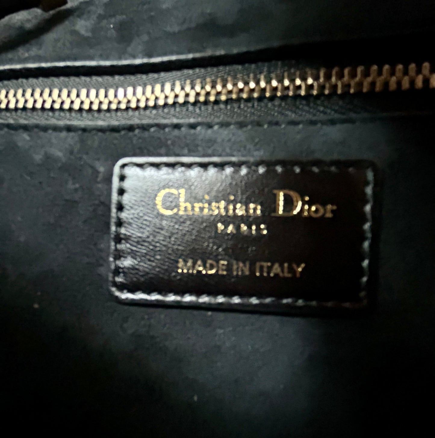 ChristianDior Addict Mini Flap Black Studded Shoulder Bag