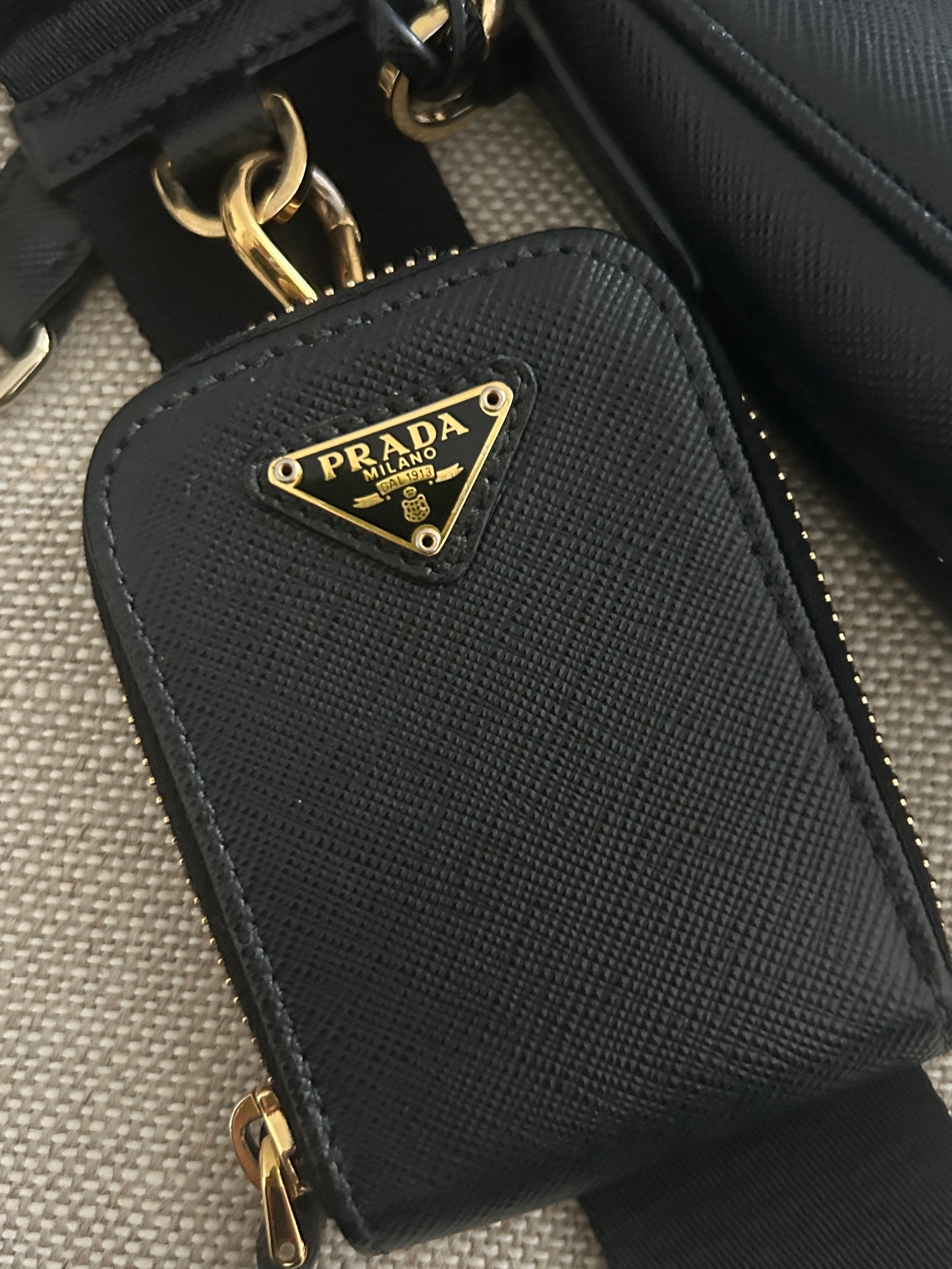 Prada Re-edition Leather Saffiano