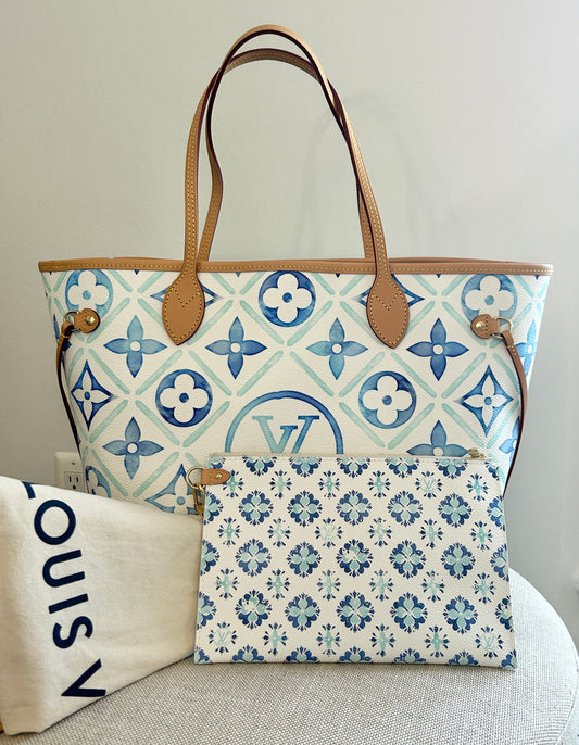 Louis Vuitton Neverfull By The Pool Lagoon -Limited Edition