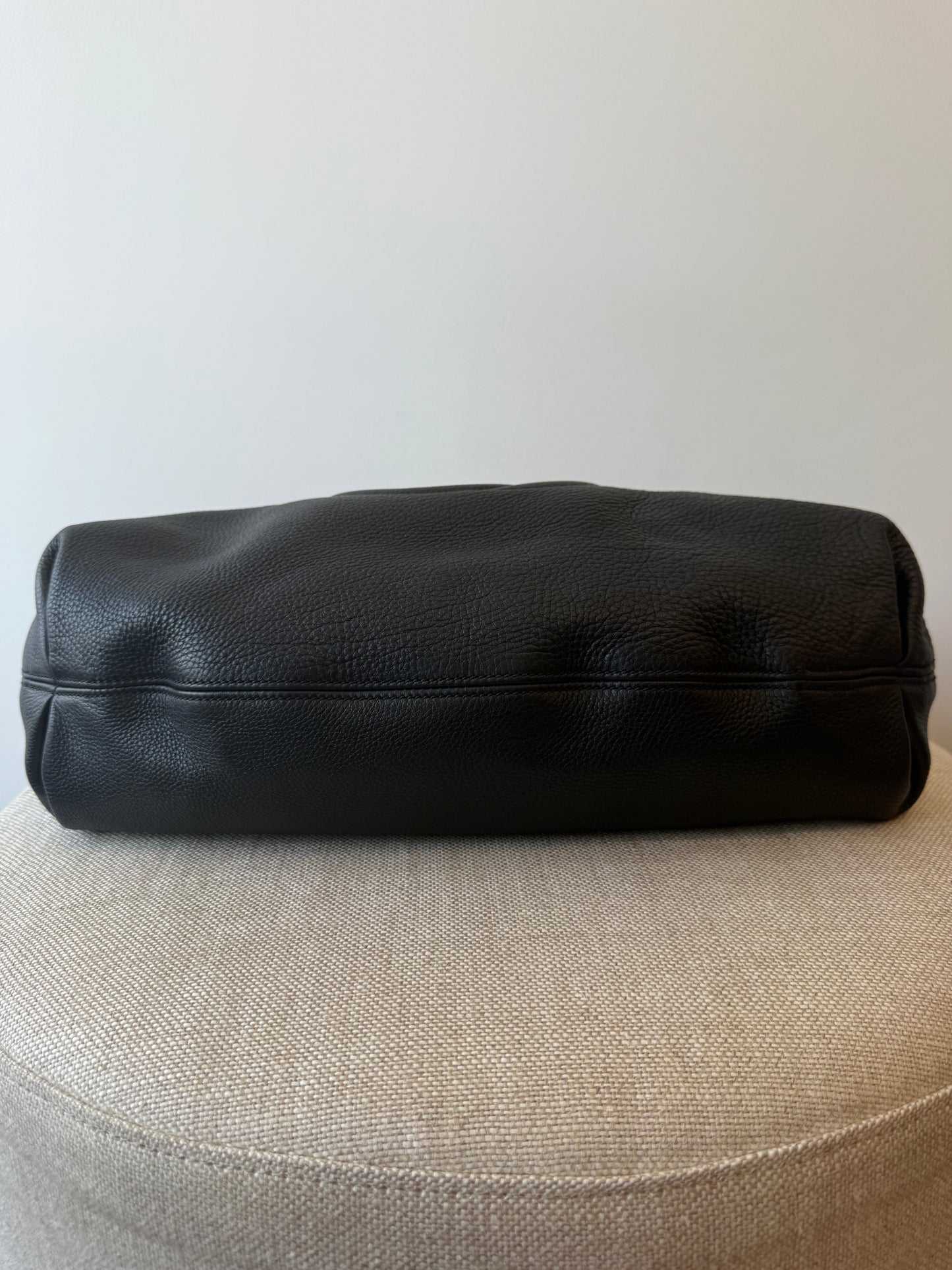Gucci  Black Pebbled Leather Soho Hobo Bag