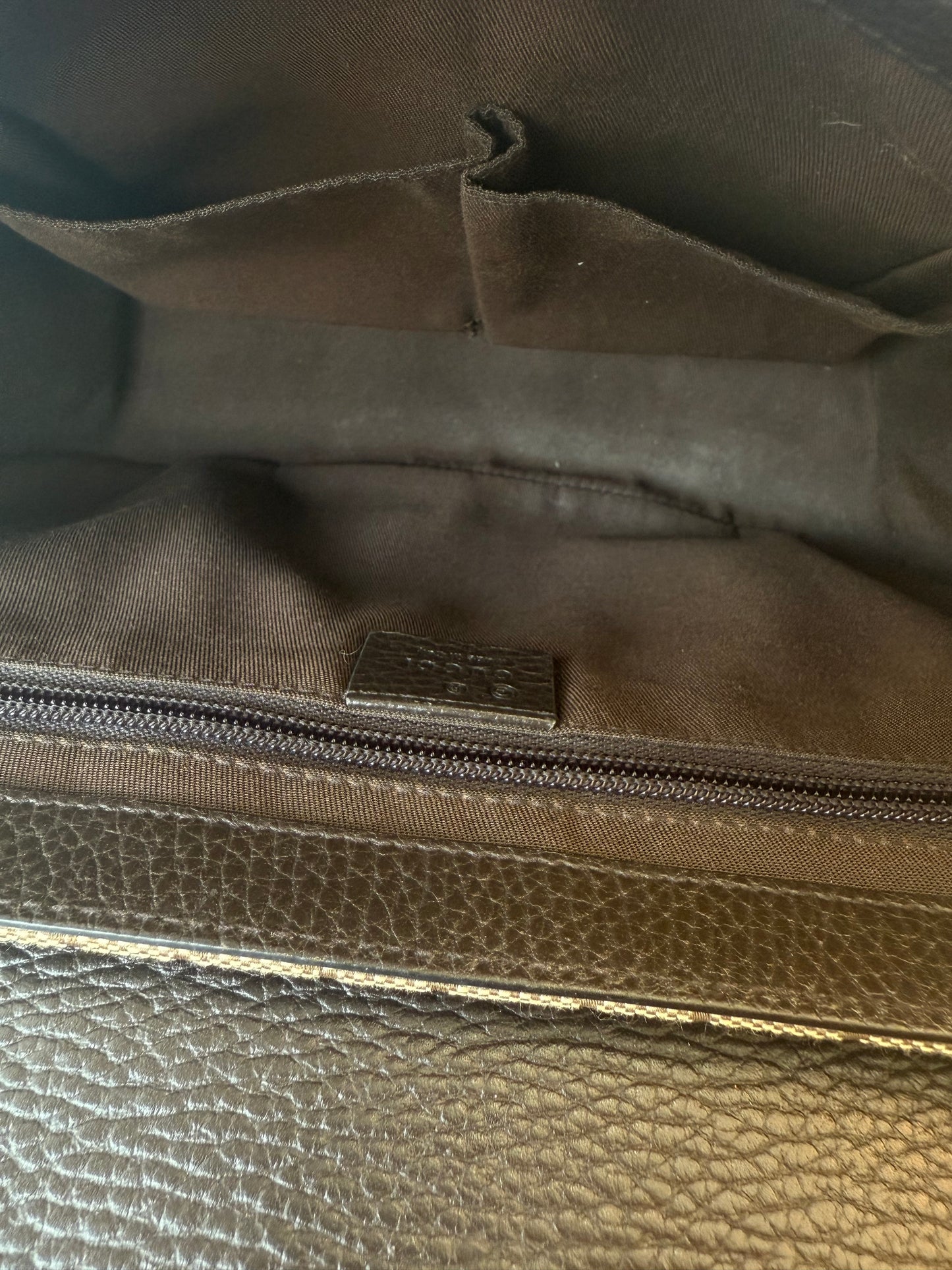 Gucci Beige GG Canvas Small Crossbody Messenger Bag Silver Hardware