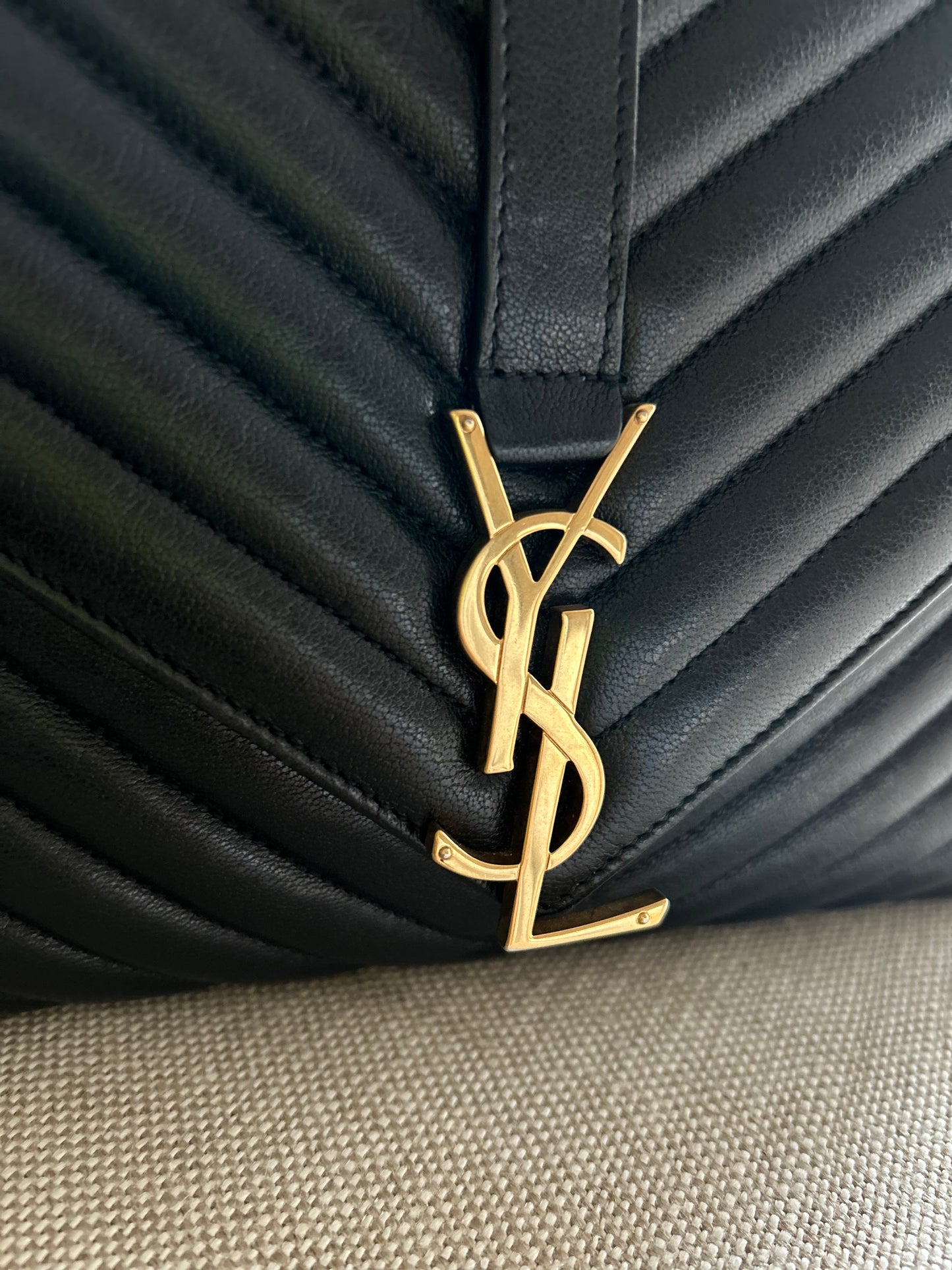 YSL College Large Quilted Shoulder Bag