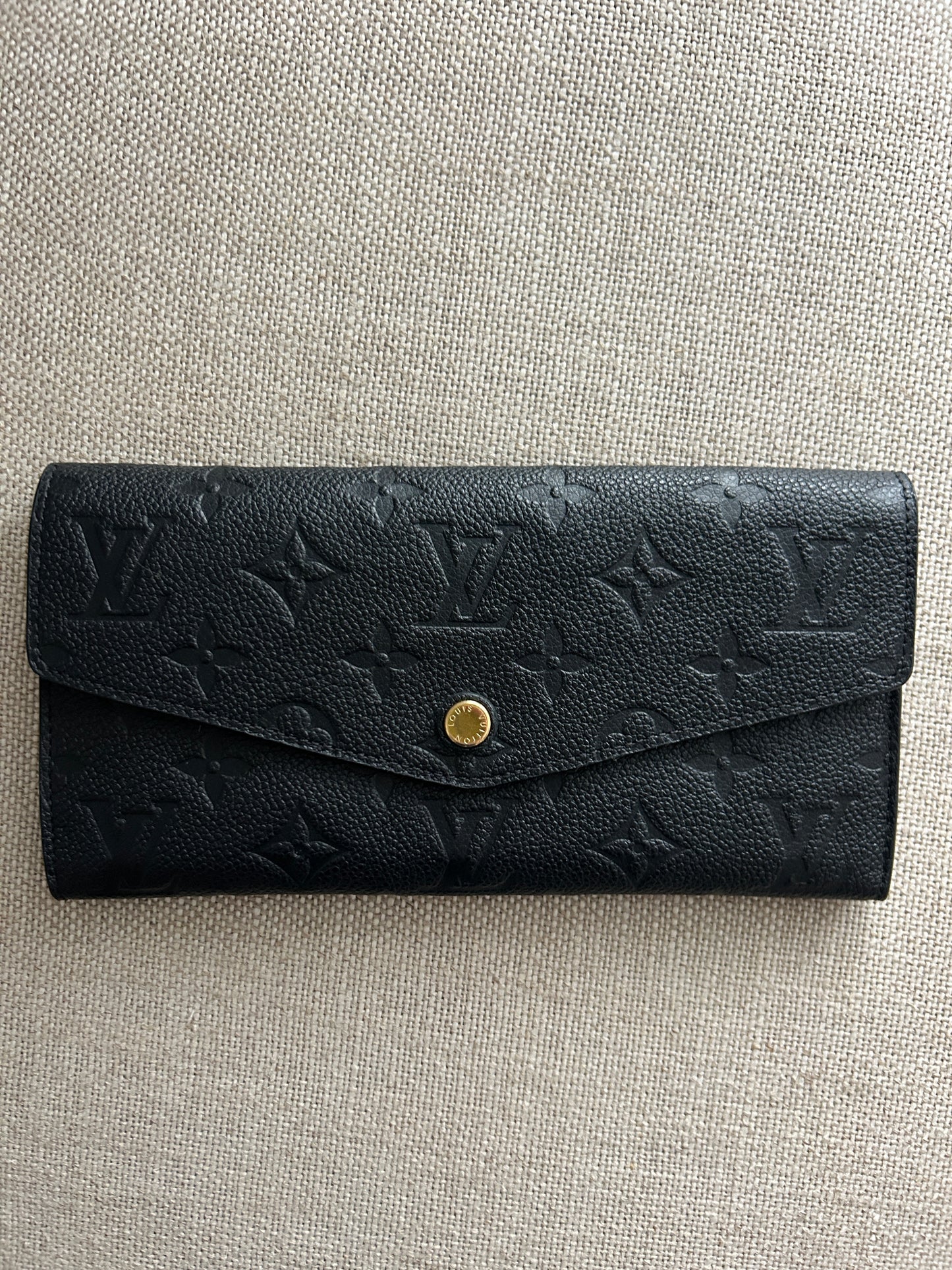 Louis Vuitton Sarah Wallet in Black Empreinte