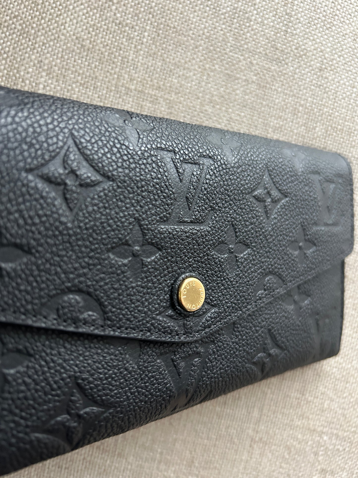 Louis Vuitton Sarah Wallet in Black Empreinte