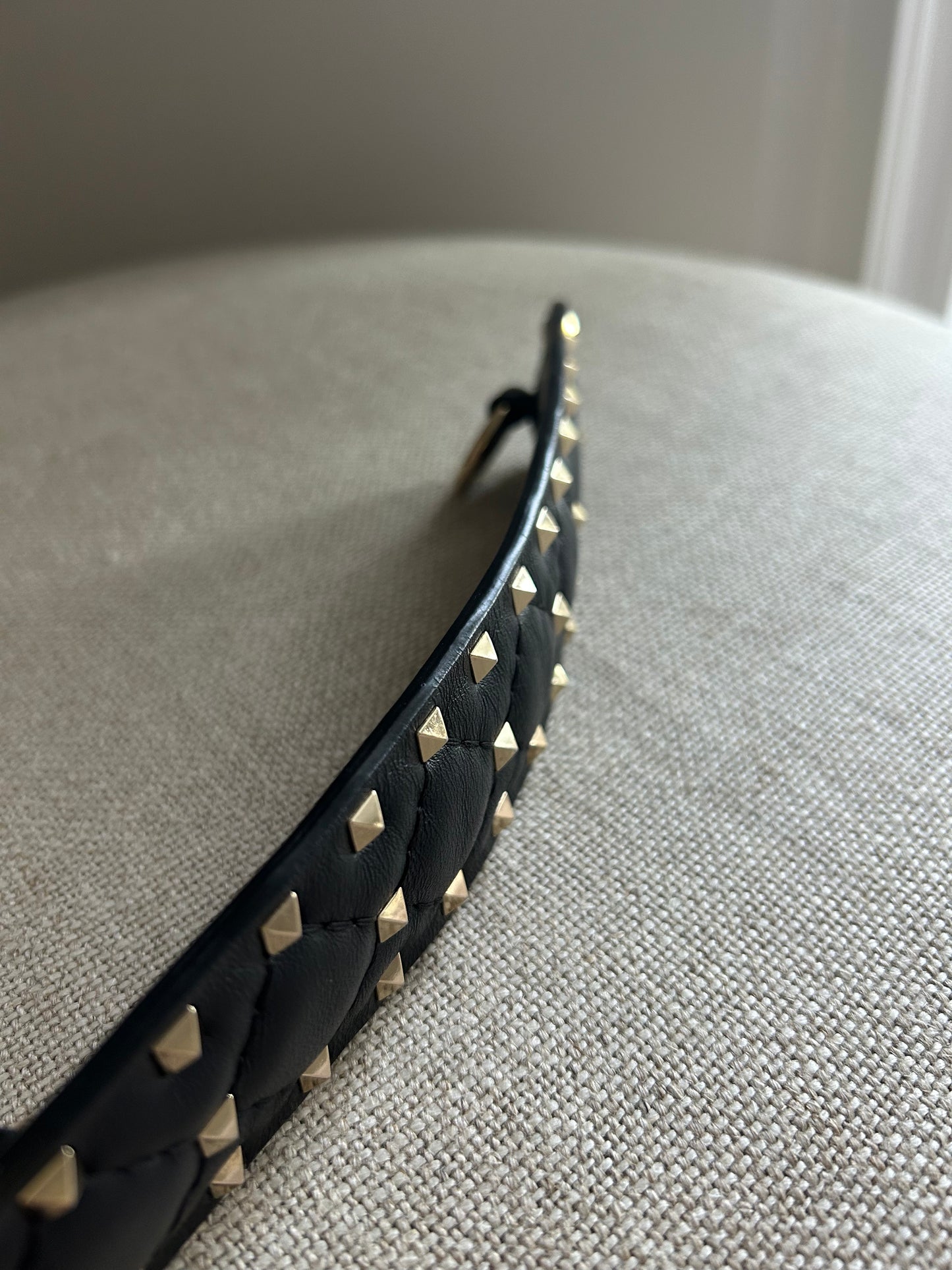 Valentino Black Rockstud Flap Bag