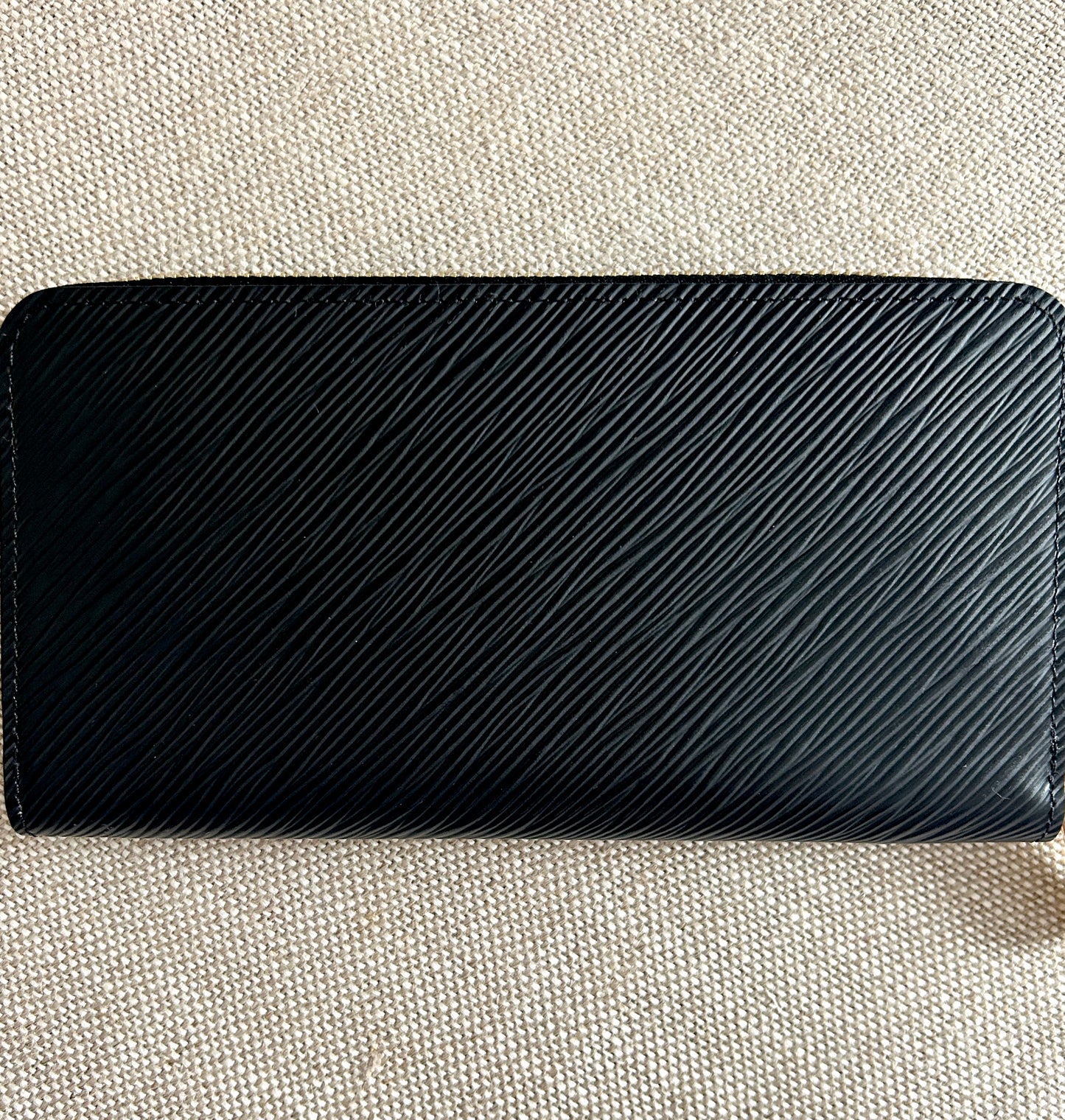 Louis Vuitton Long Wallet Lovelock Zippy Epi Noir