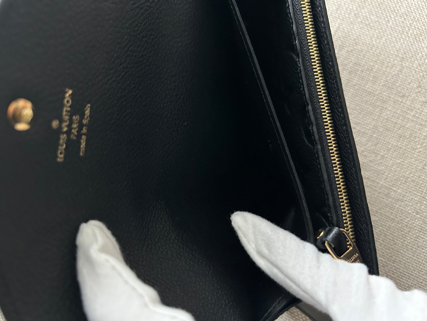 Louis Vuitton Sarah Wallet in Black Empreinte