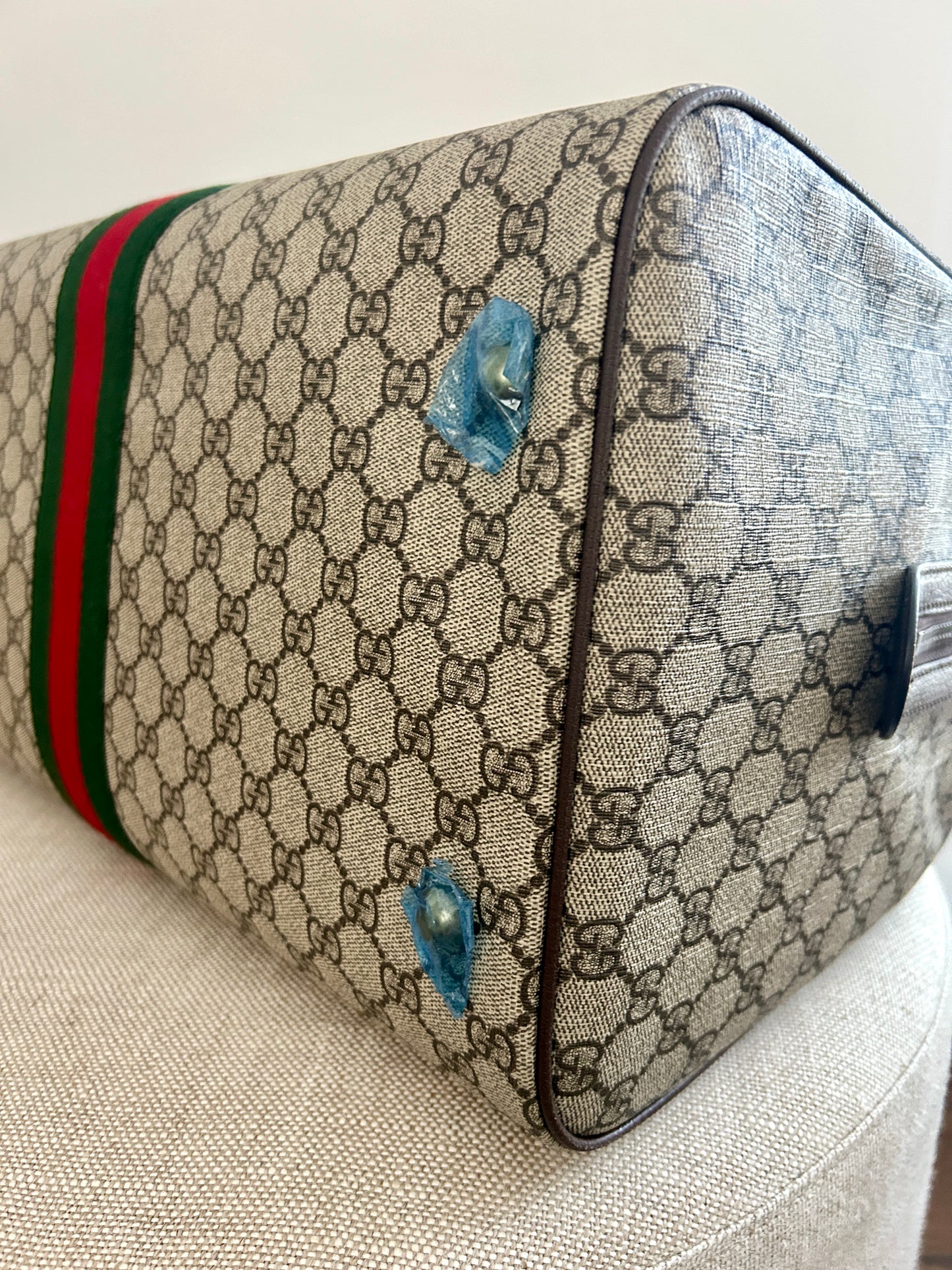 Gucci Savoy Carry On Duffle Bag GG Coated Canvas Medium - Unisex