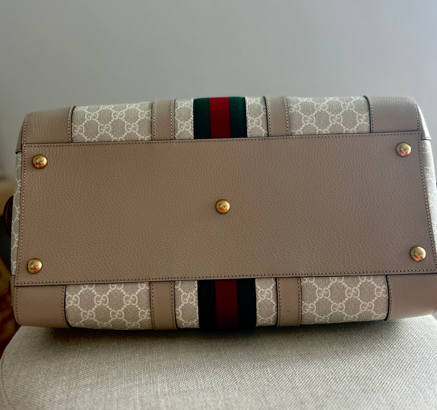 Gucci Ophidia Carry On Duffle Bag GG Coated Canvas Medium