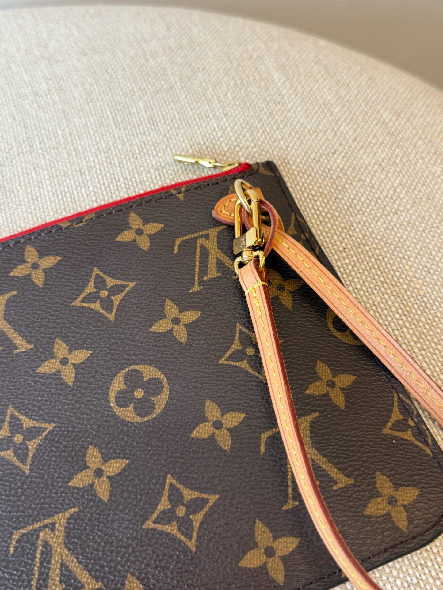 Louis Vuitton Pochette (cherry interior)