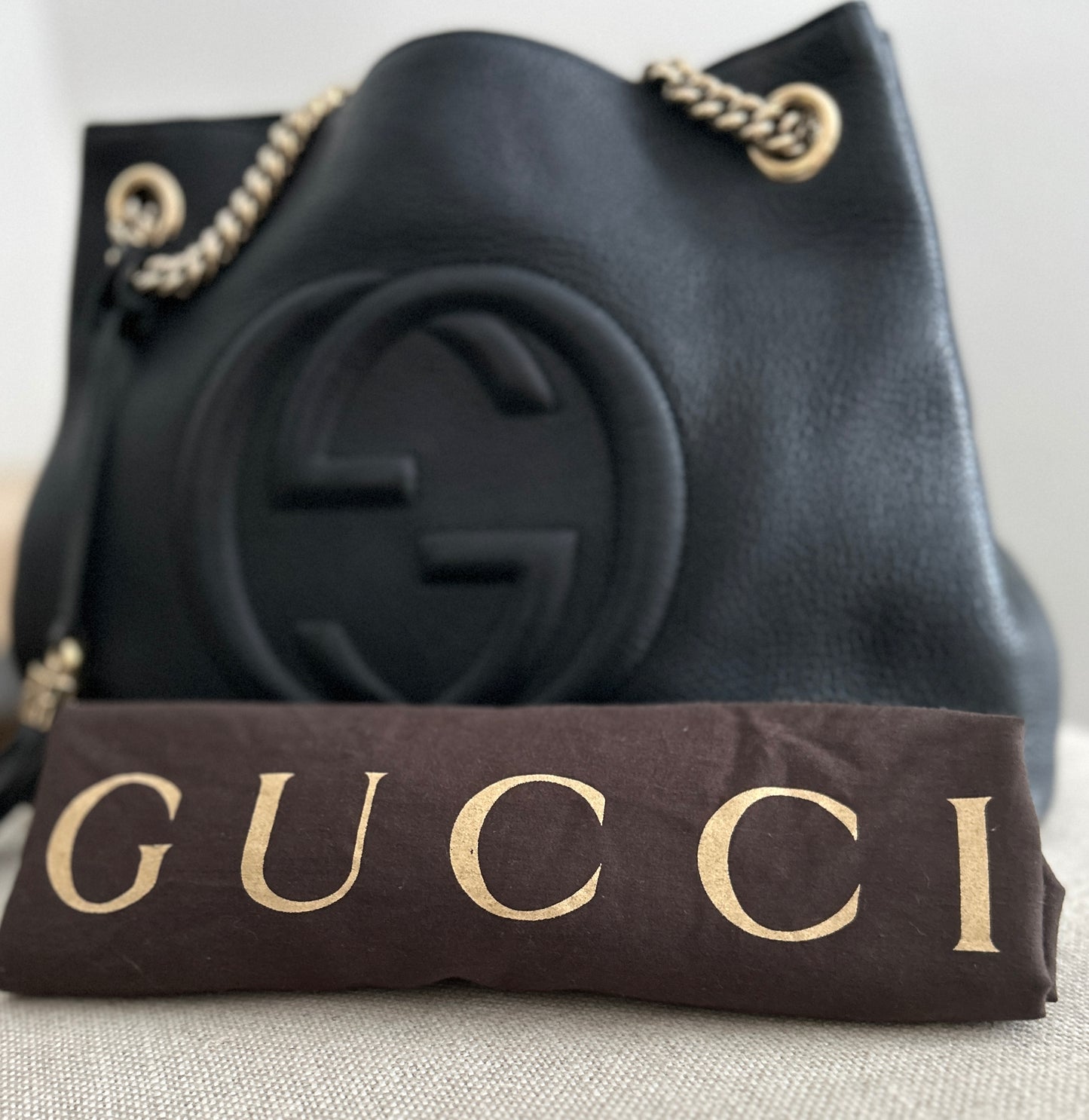 Gucci Soho Tote in Black