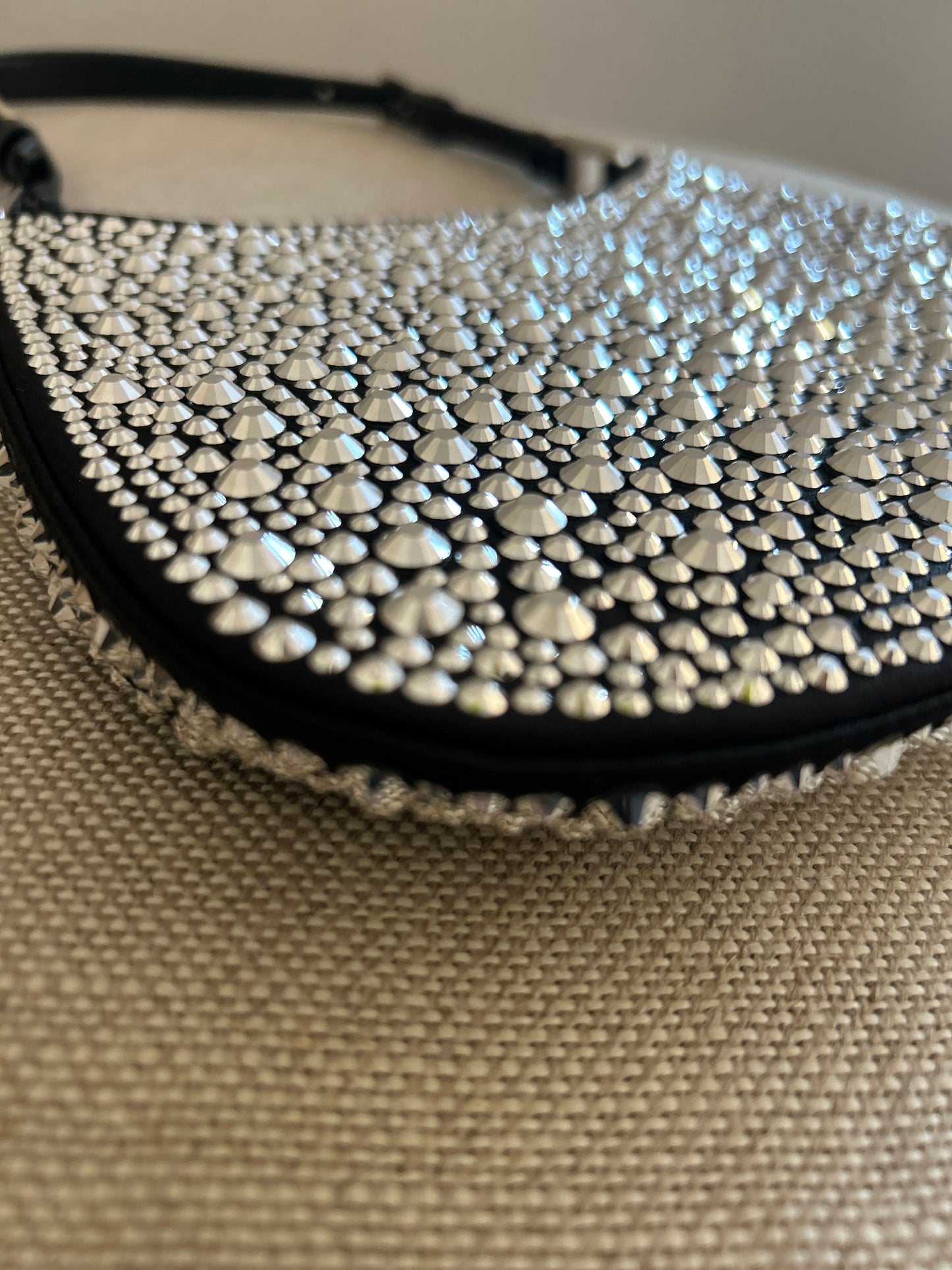 Prada Cleo Satin Bag With Crystals