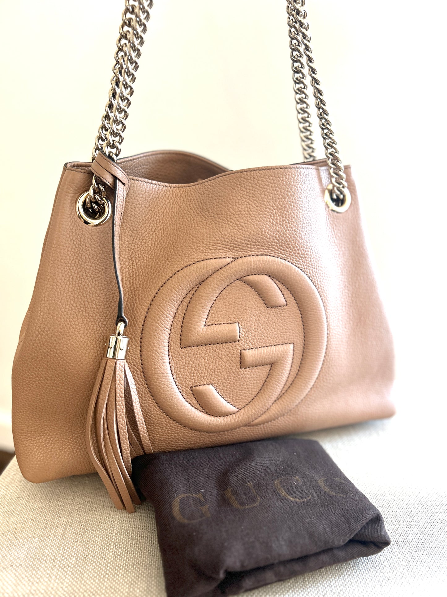 Gucci SoHo Tote in Milk Tea