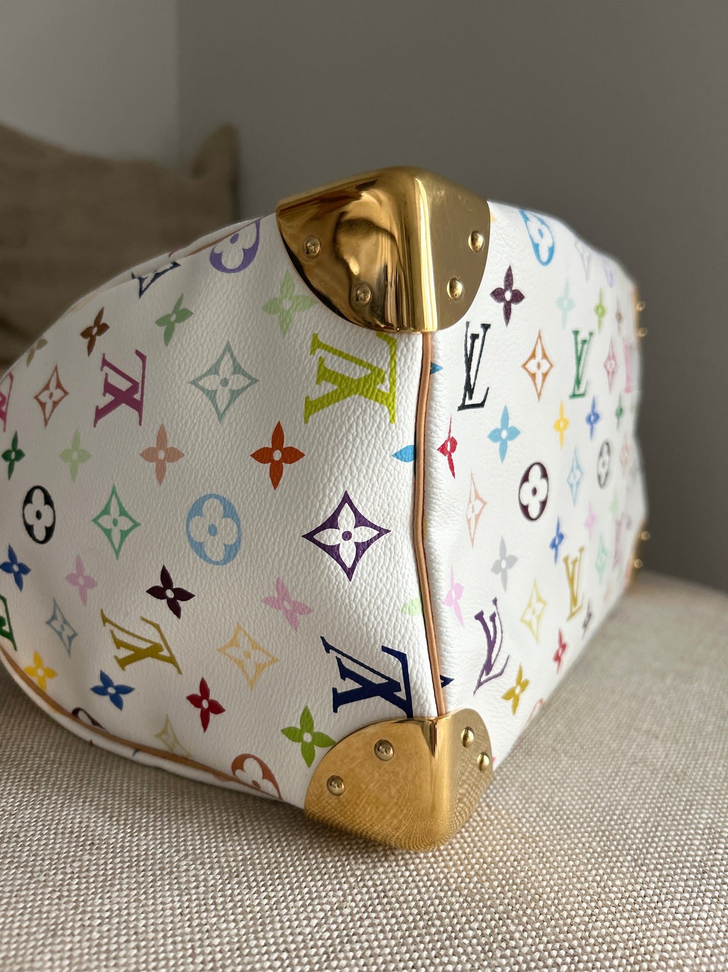 Louis Vuitton X Tahashi Murakami speedy 30 multicolor white